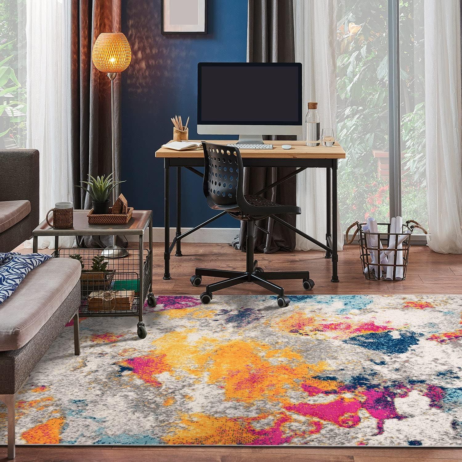 World Rug Gallery Abstract Contemporary Area Rug