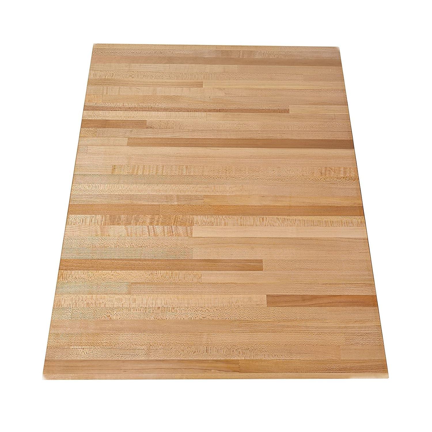 CONSDAN 25'' W Solid Wood Rectangular Square Edge Table Top