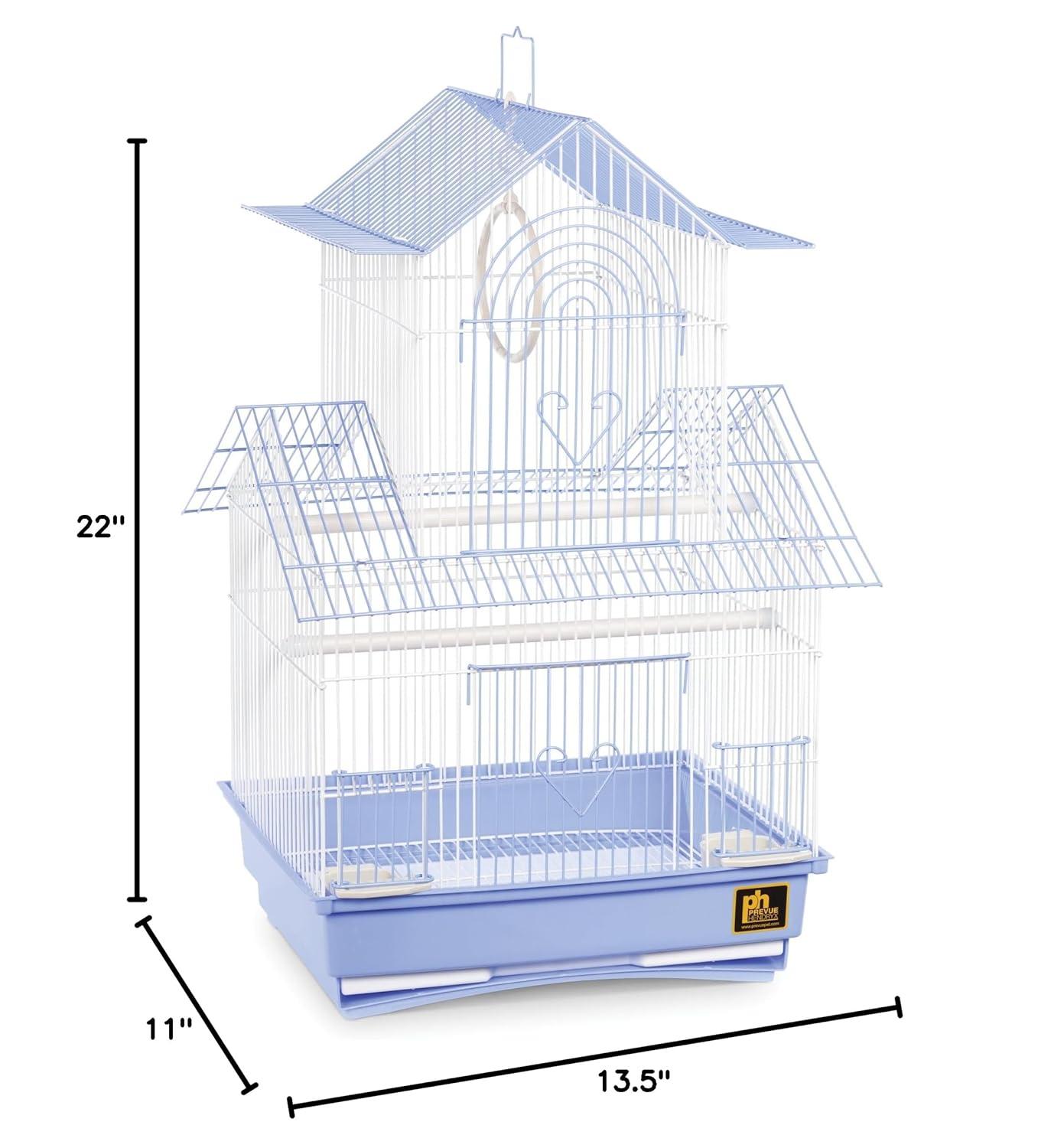 Prevue Pet Products SP1720-1 Shanghai Parakeet Cage, Yellow and White
