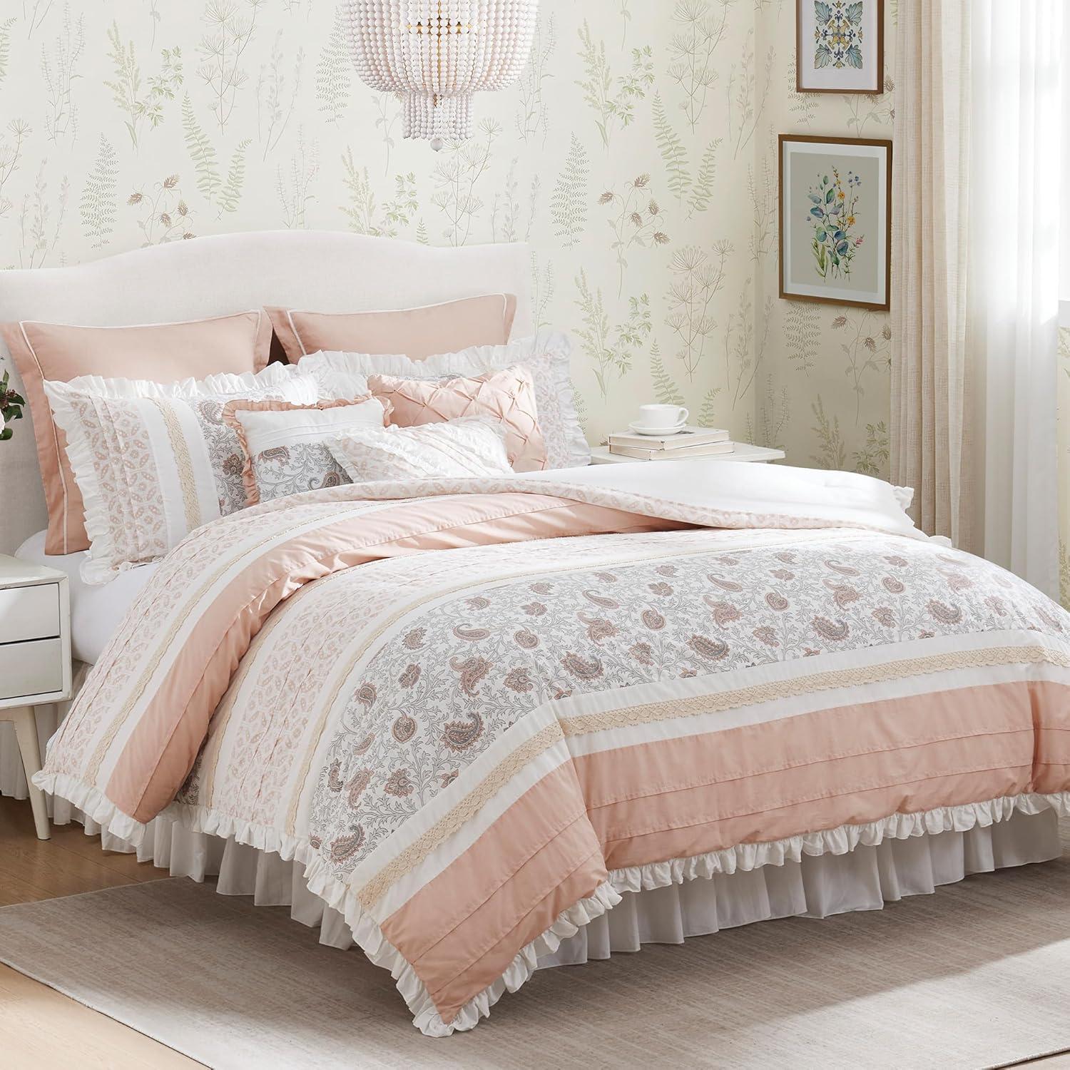 Dawn 9 Piece Cotton Percale Comforter Set