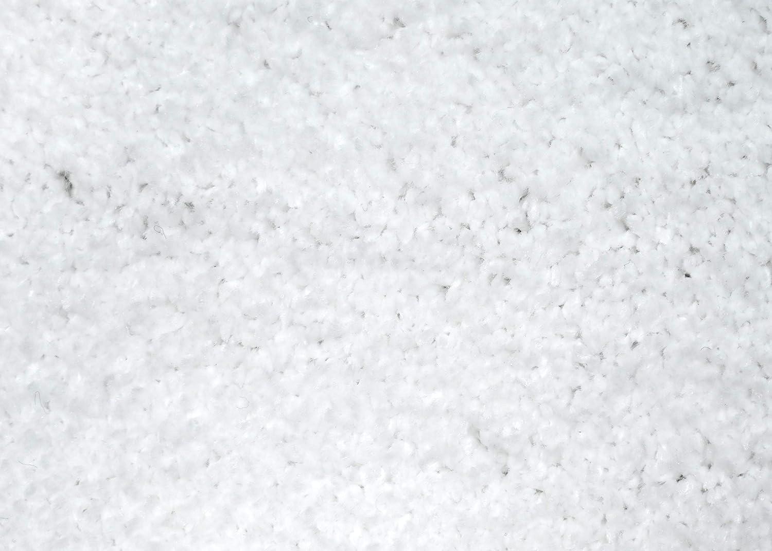 Garland Rug Gramercy Washable Bath Rug Set, 3 Piece (20"x34", Contour Rug, & Toilet Lid) White