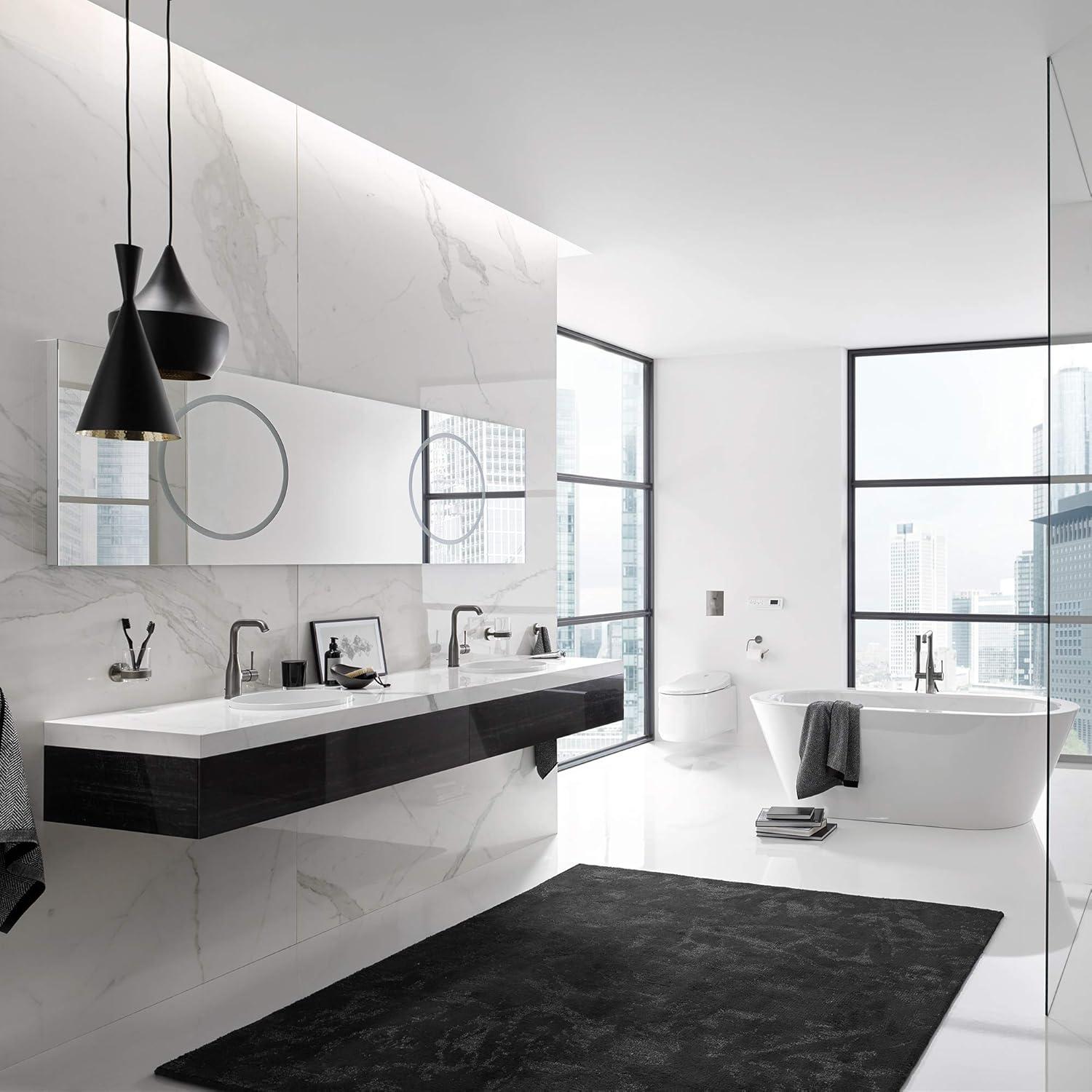 GROHE GROHE Essence Single Hole Bathroom Faucet with Single Handle, Size Large 23486A0A