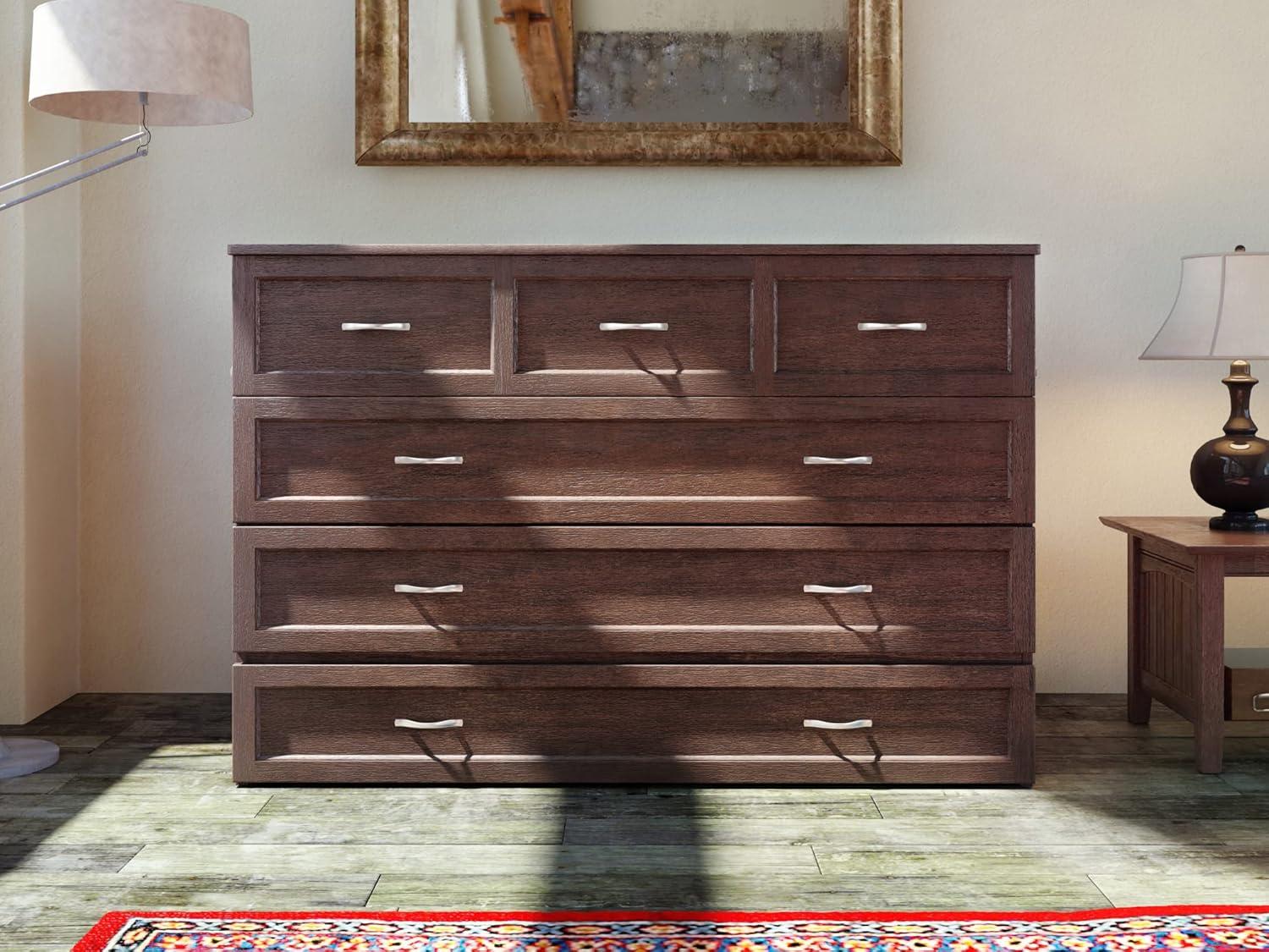 Queen Deerfield Murphy Bed Chest with Charging Station - AFI Atlantic Furniture
