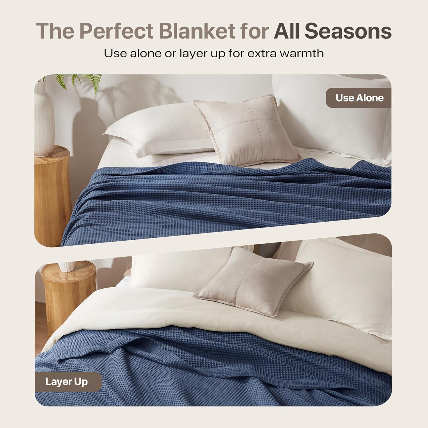 Waffle Weave 100% Cotton Blanket