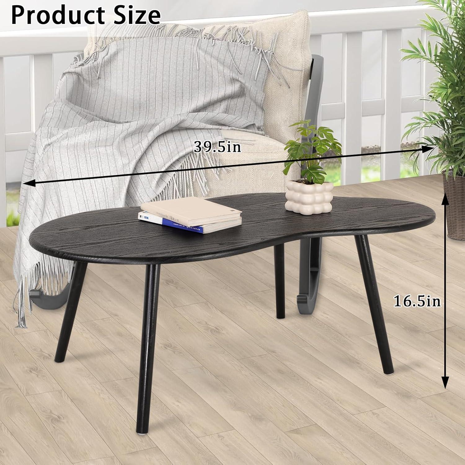 George Oliver Small Coffee Table Cloud Coffee Table Modern Center Table Floor Table Irregular Coffee Tables Suitable For Living Room Small Spaces