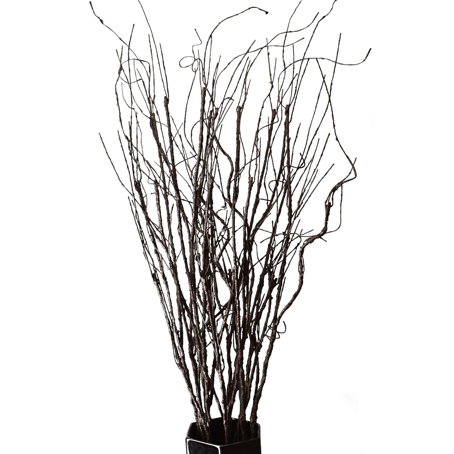 Kabuer Willow Branches, 30.7 inch Decorative Dried Artificial Twigs for Vases, Garden Decor, 10 Pcs