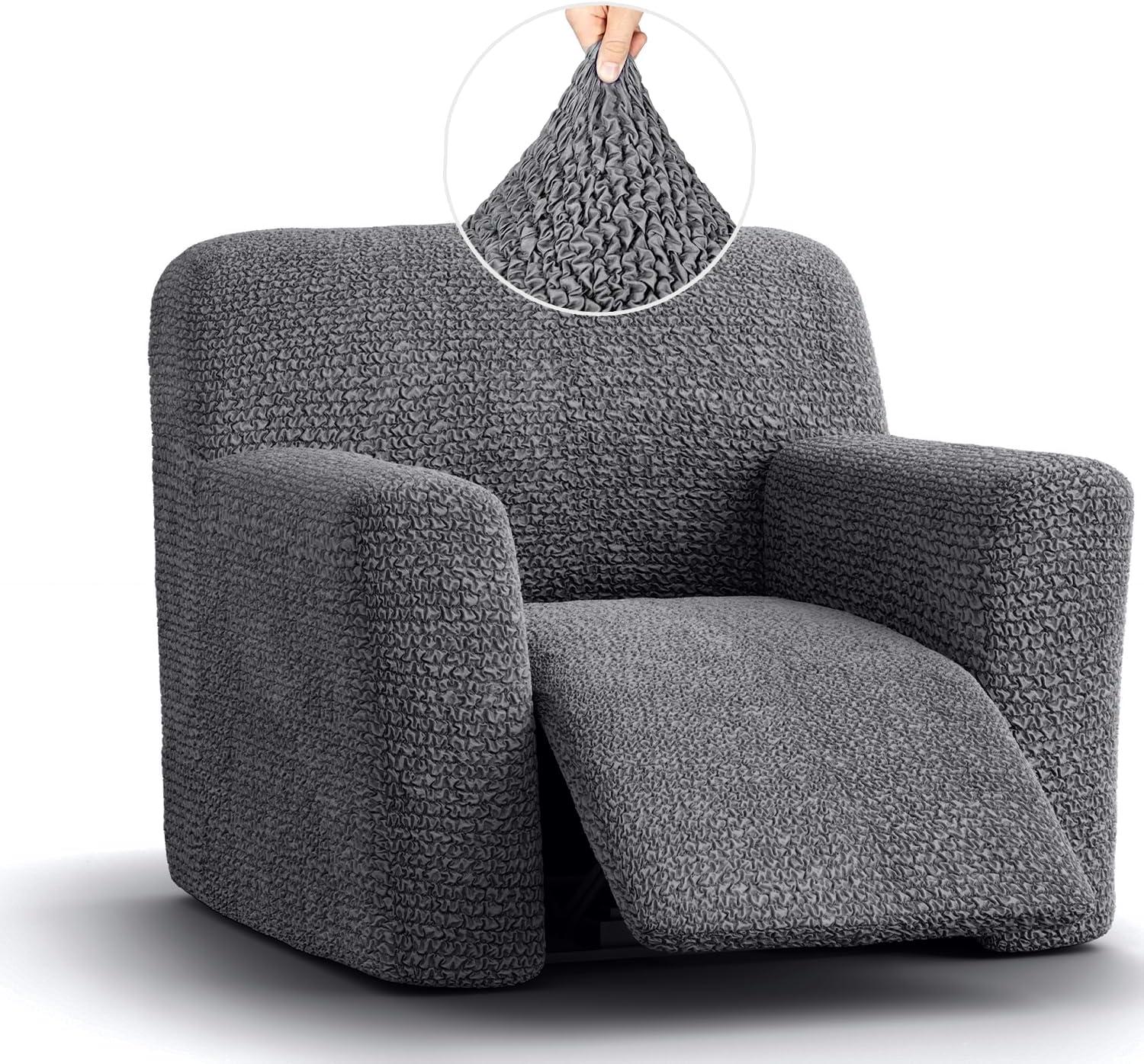 Stretchy Slipcover for Recliner Armchair - Easy to Clean & Durable - Microfibra Collection