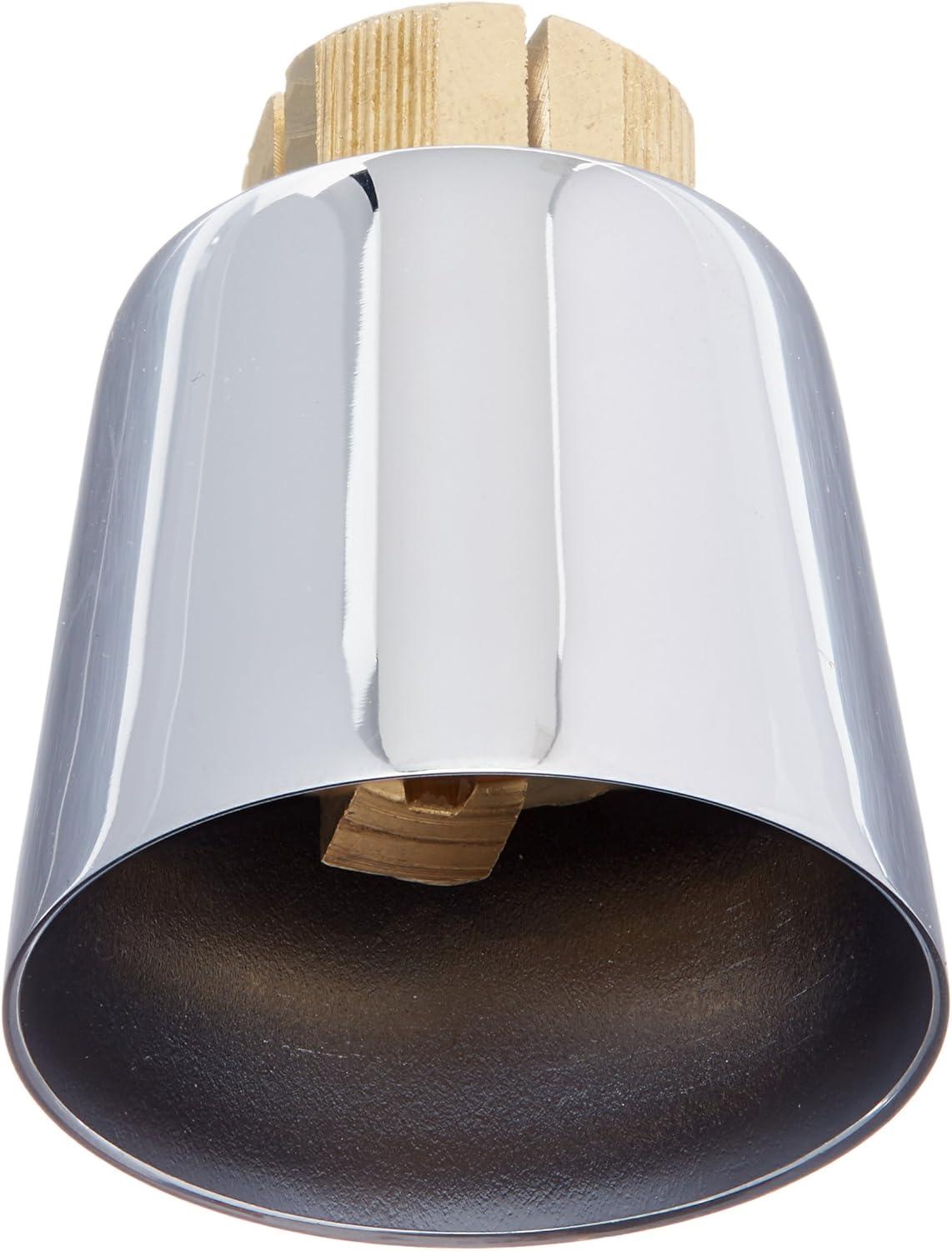 Polished Chrome Wall-Mounted Brass Faucet Handle Adapter