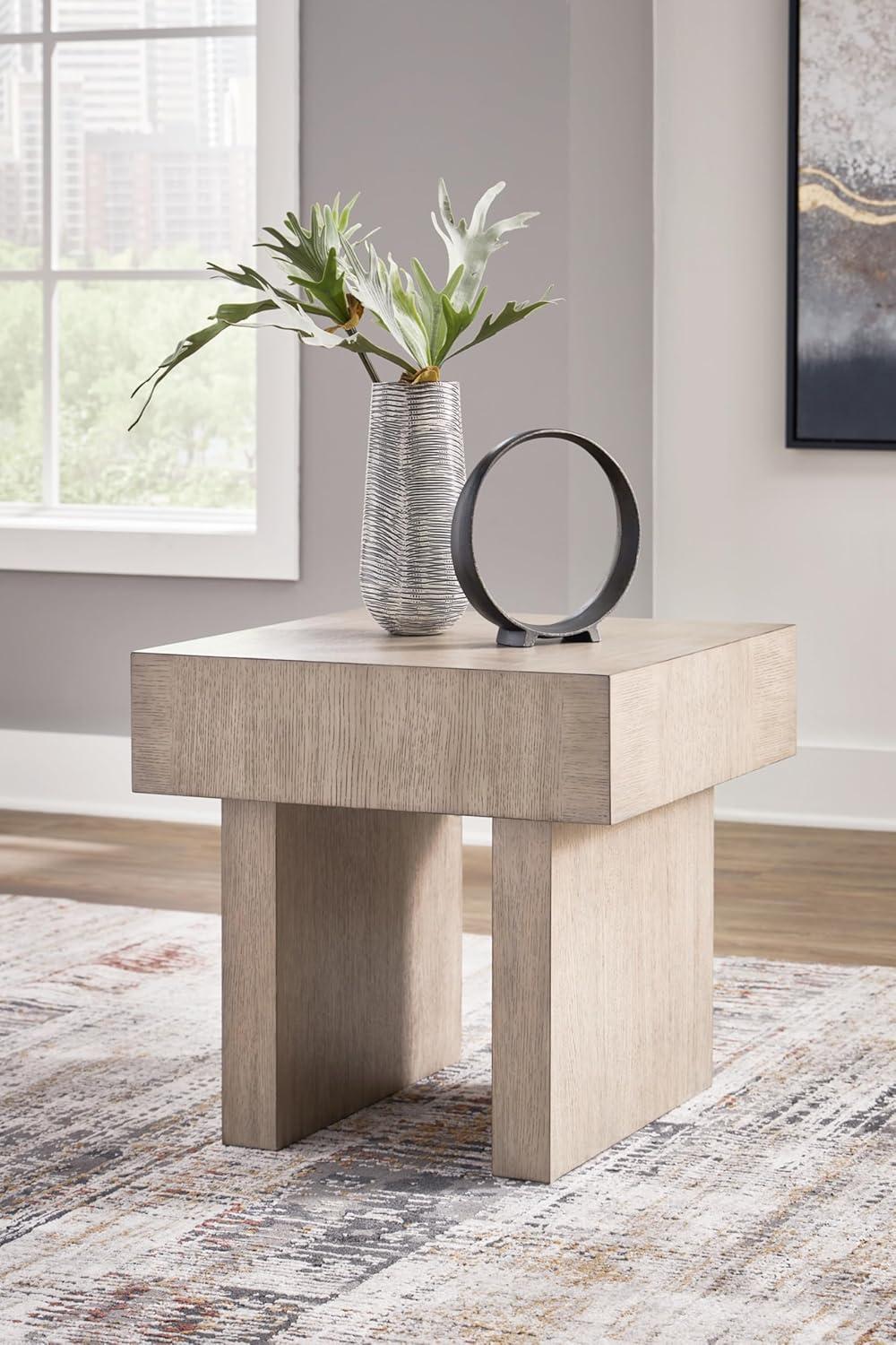 Signature Design by Ashley Jorlaina End Table, Light Grayish Brown