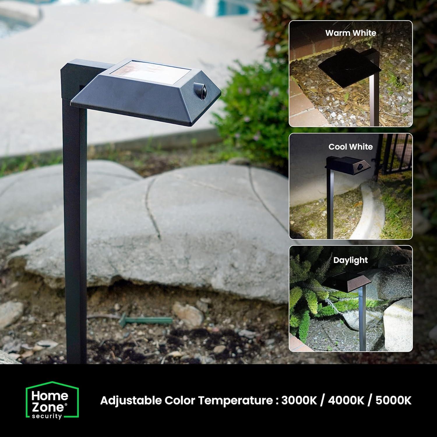 Home Zone Security Low Voltage Solar Powered Integrated LED Pathway Light