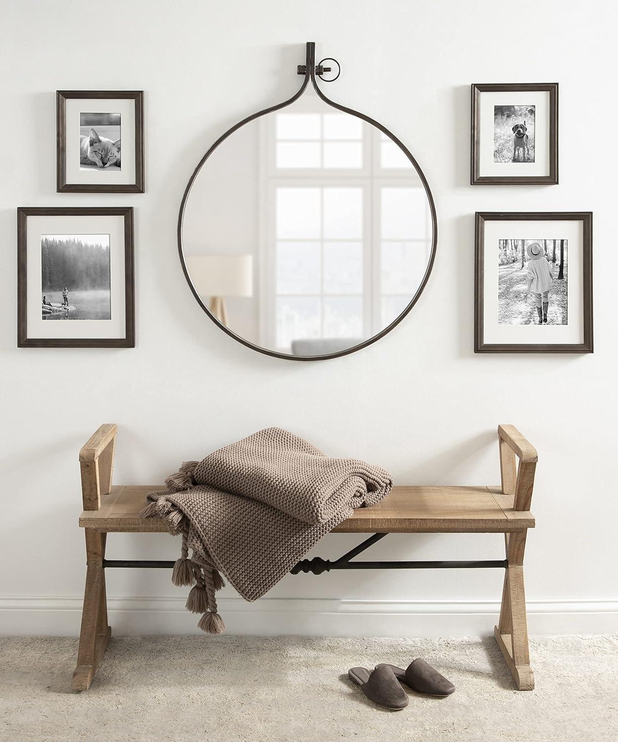 Yitro Metal Framed Wall Mirror - Kate & Laurel All Things Decor