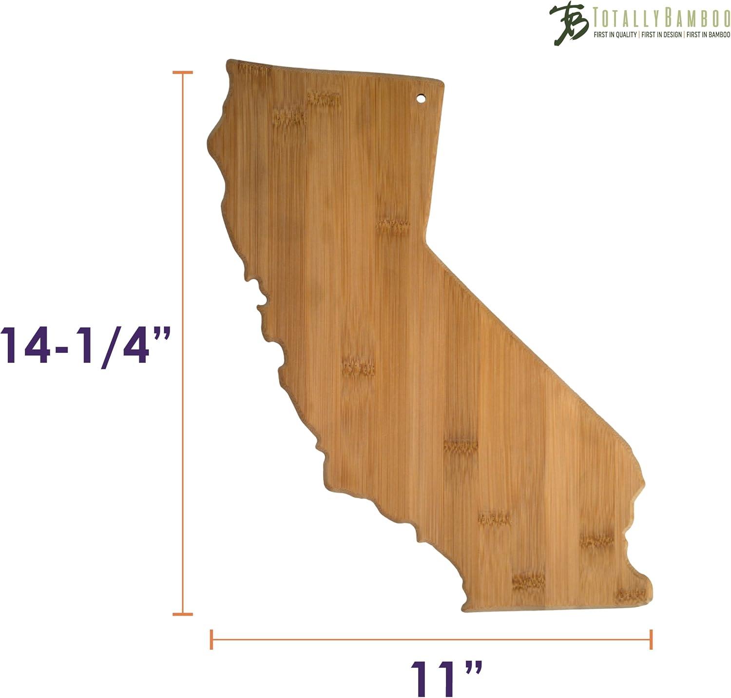 California State Shaped Bamboo Serving & Cutting Board