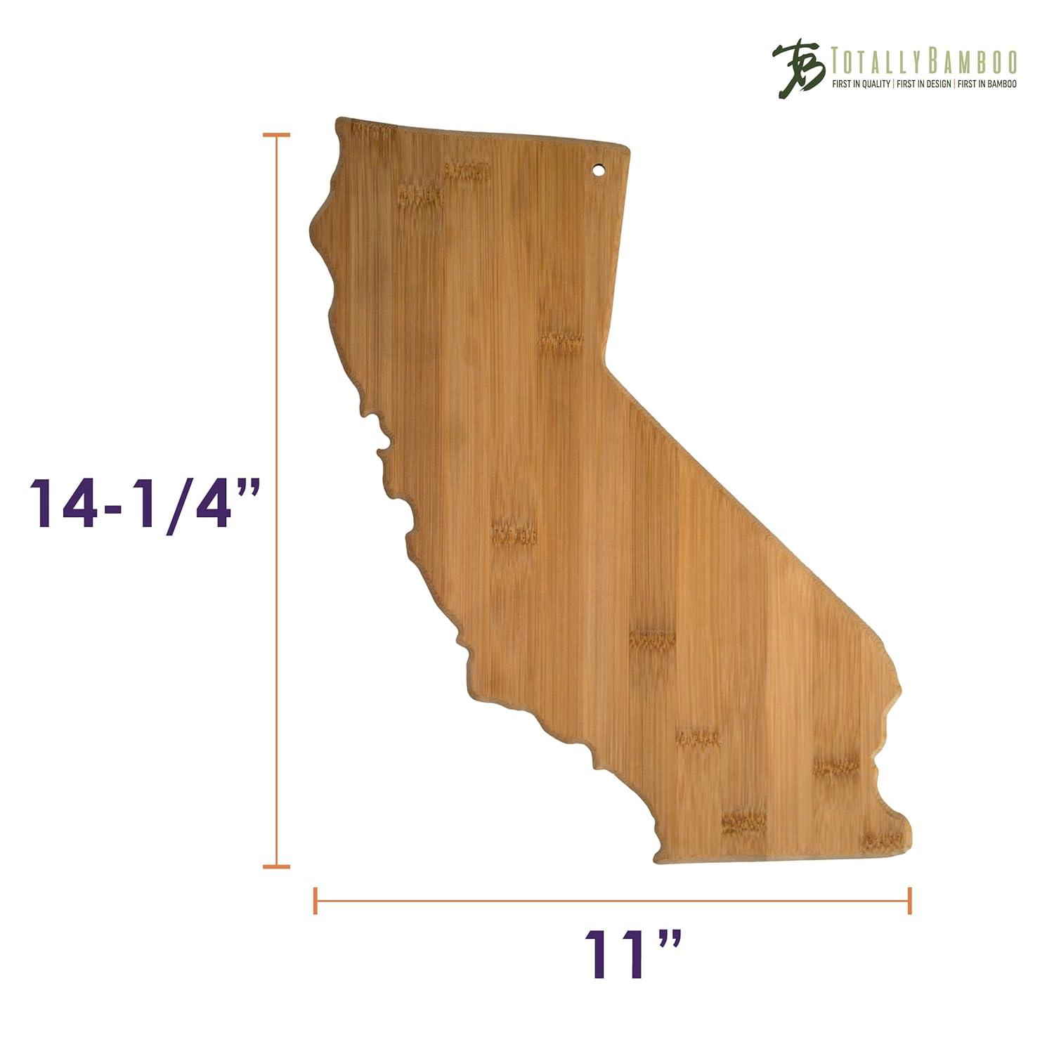 California State Shaped Bamboo Serving & Cutting Board