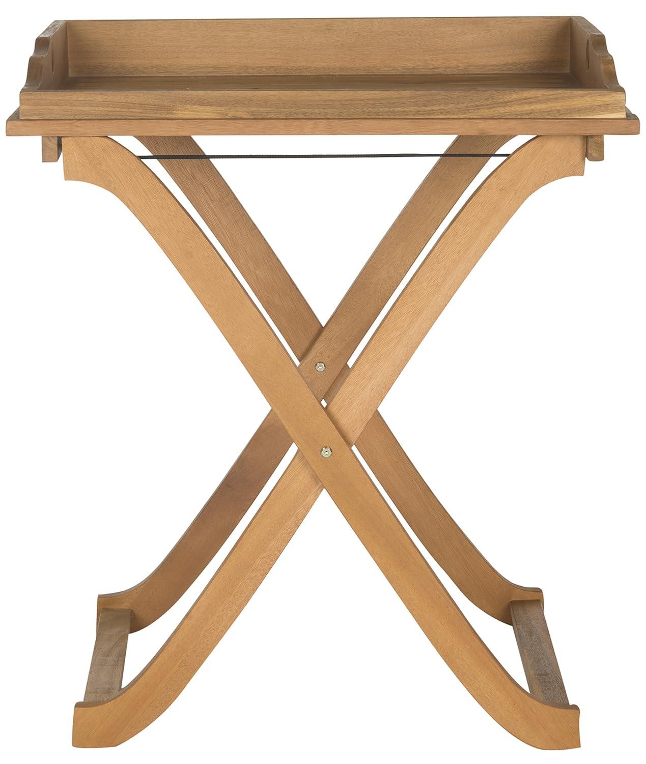 Covina Tray Table - Indoor/Outdoor - PAT6716 - Natural - Safavieh