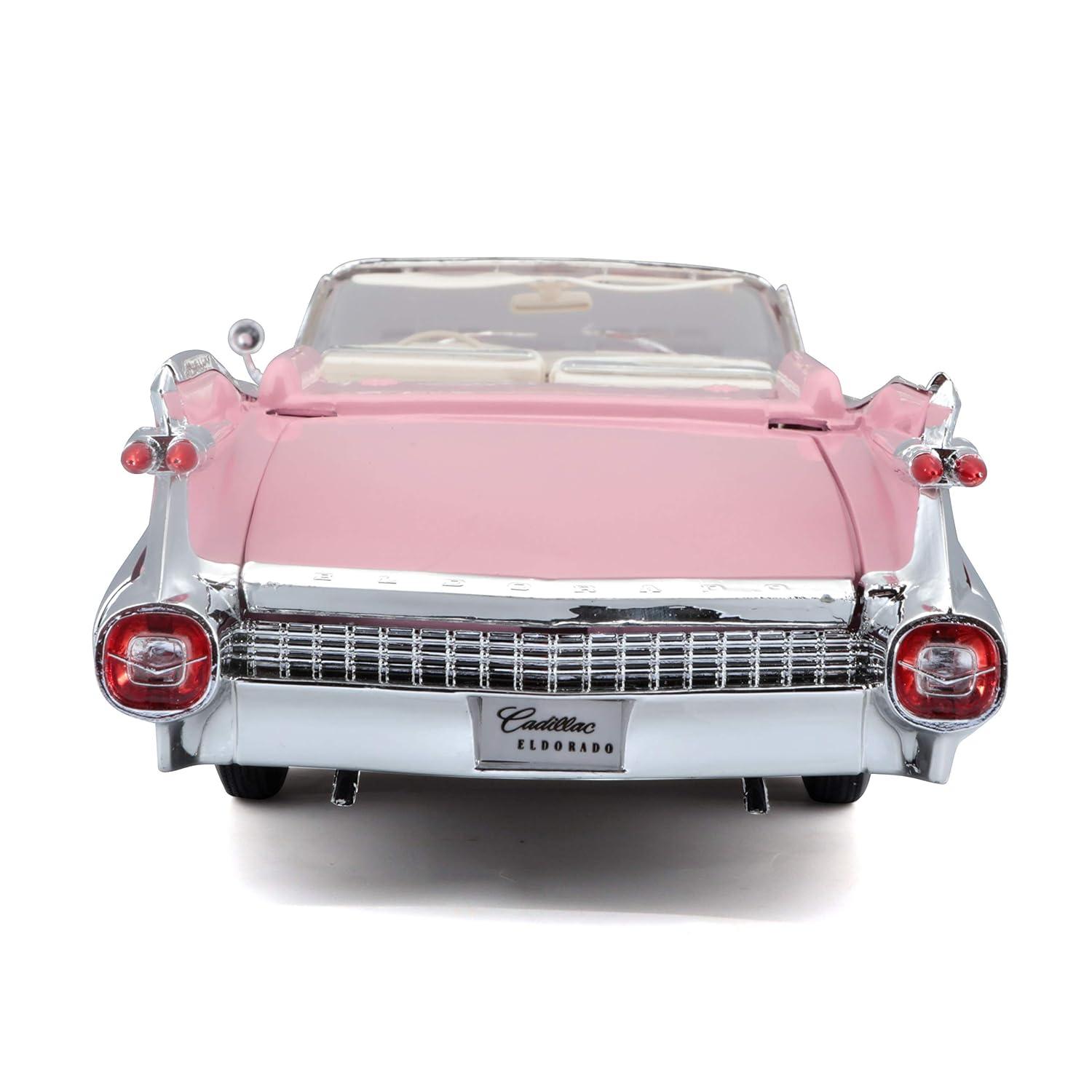 1959 Cadillac Eldorado Biarritz Convertible, Pink - Maisto Premiere 36813 - 1/18 Scale Diecast Model Toy Car