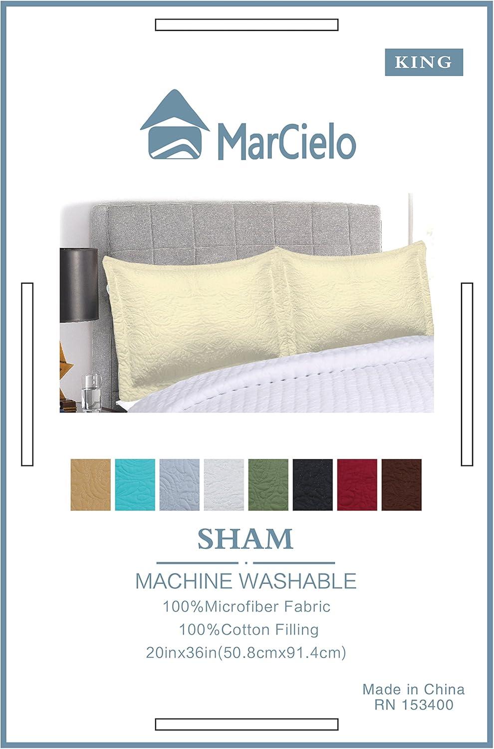 MarCielo P-solid Shams Pillow Sham (Set of 2)
