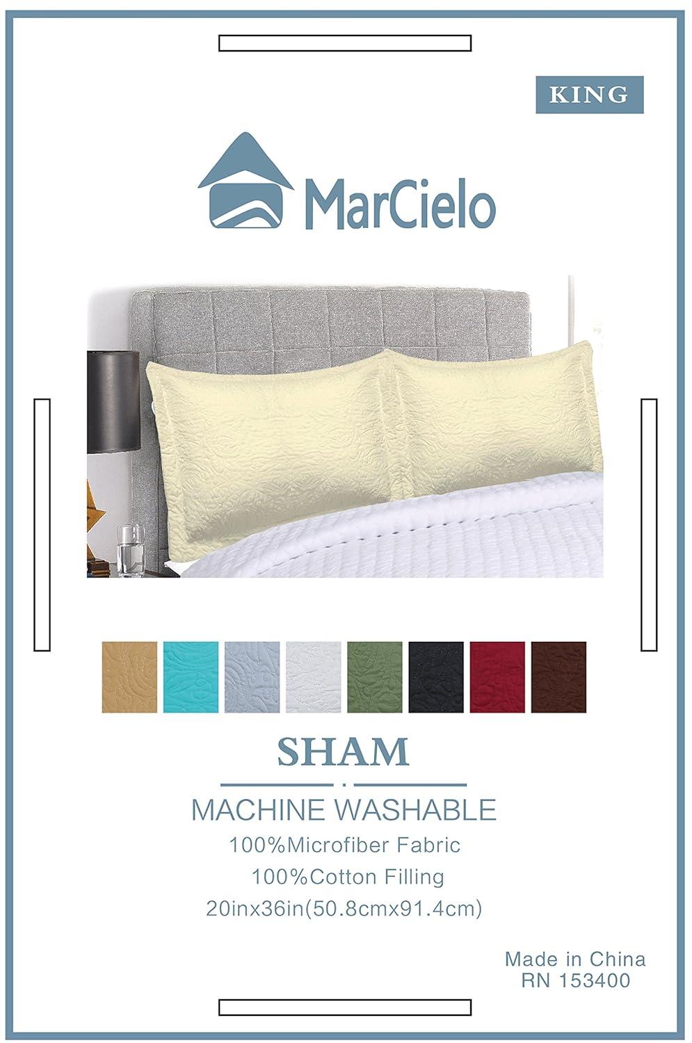 MarCielo P-solid Shams Pillow Sham (Set of 2)