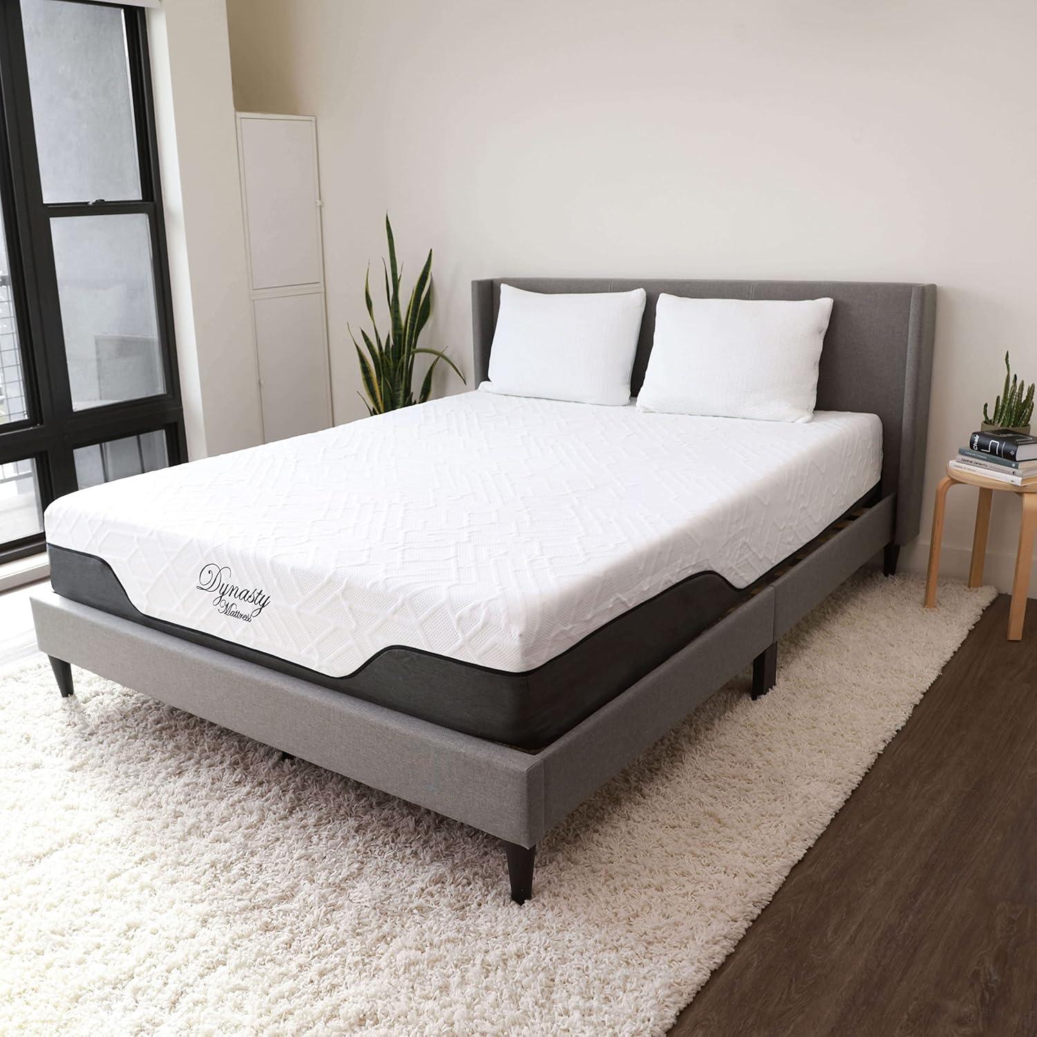 Dynasty Mattress 10'' Medium-Firm Gel Memory Foam Mattress