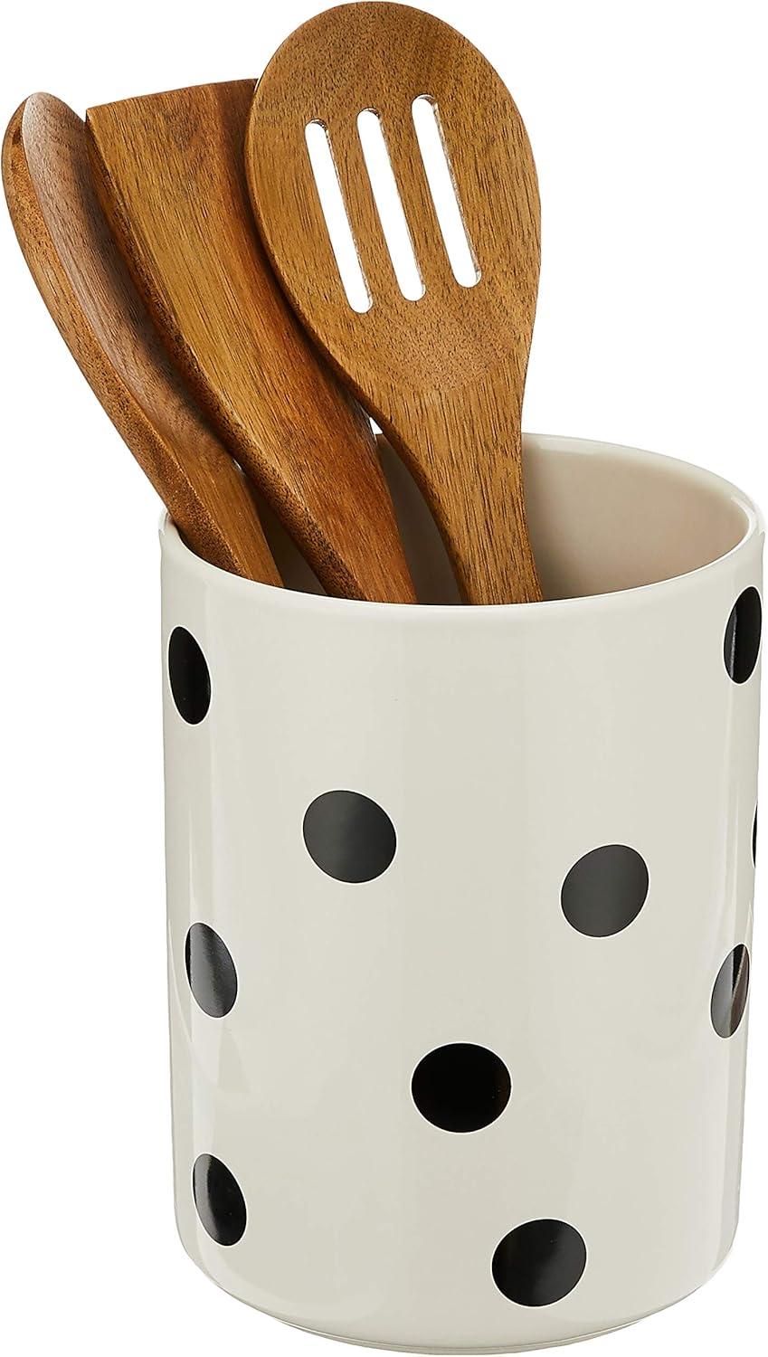 kate spade new york Kate Spade New York 4 Piece Cooking Utensil Set with Utensil Crock