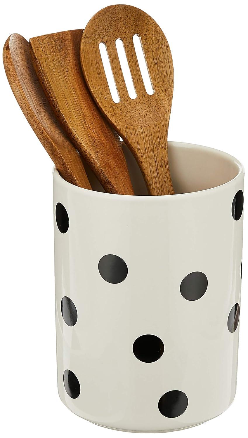 kate spade new york Kate Spade New York 4 Piece Cooking Utensil Set with Utensil Crock