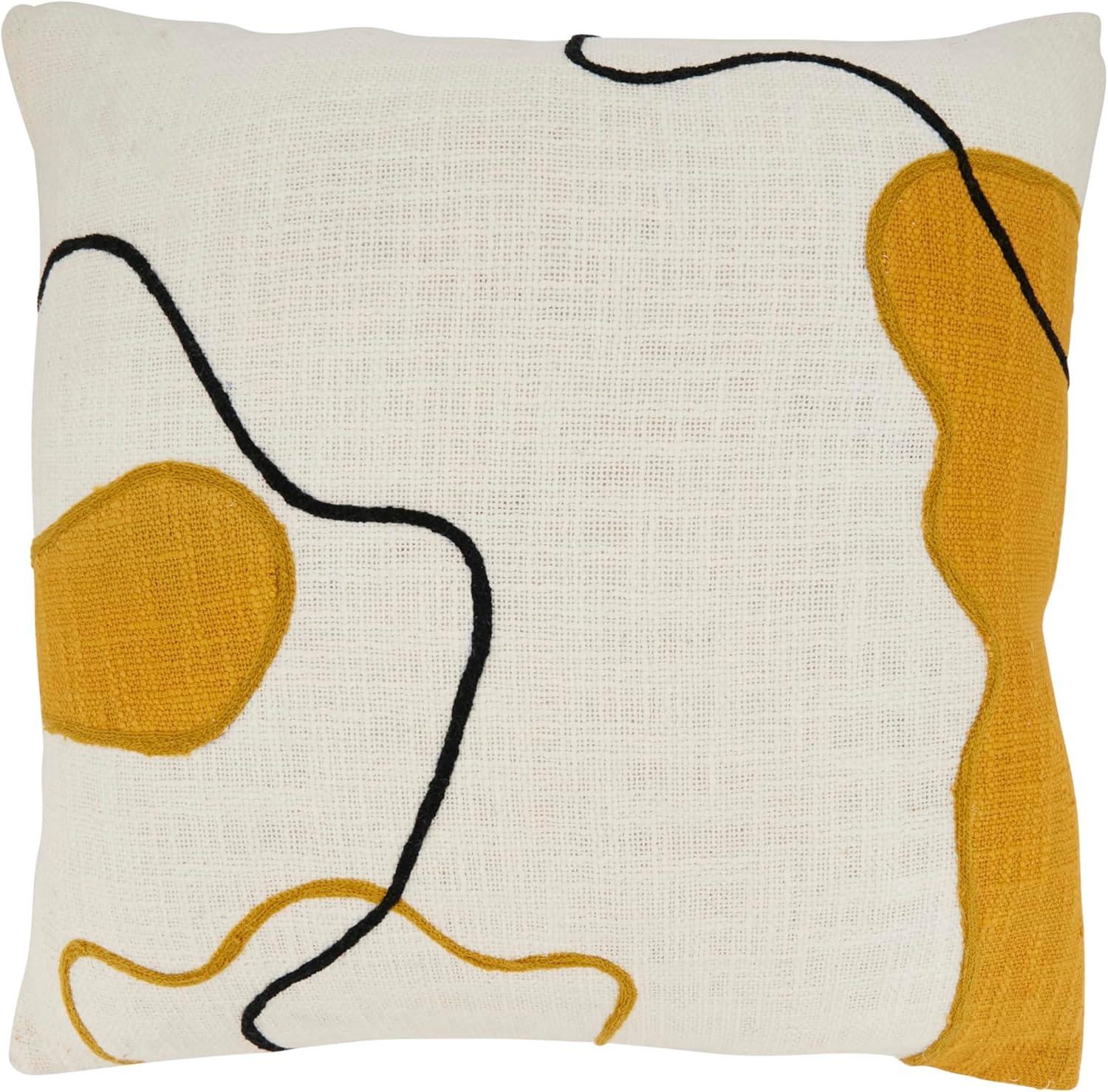 Artistic Flair Abstract Down Filled Throw Pillow