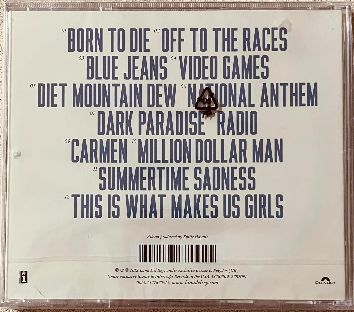 Lana Del Rey - Born to Die CD