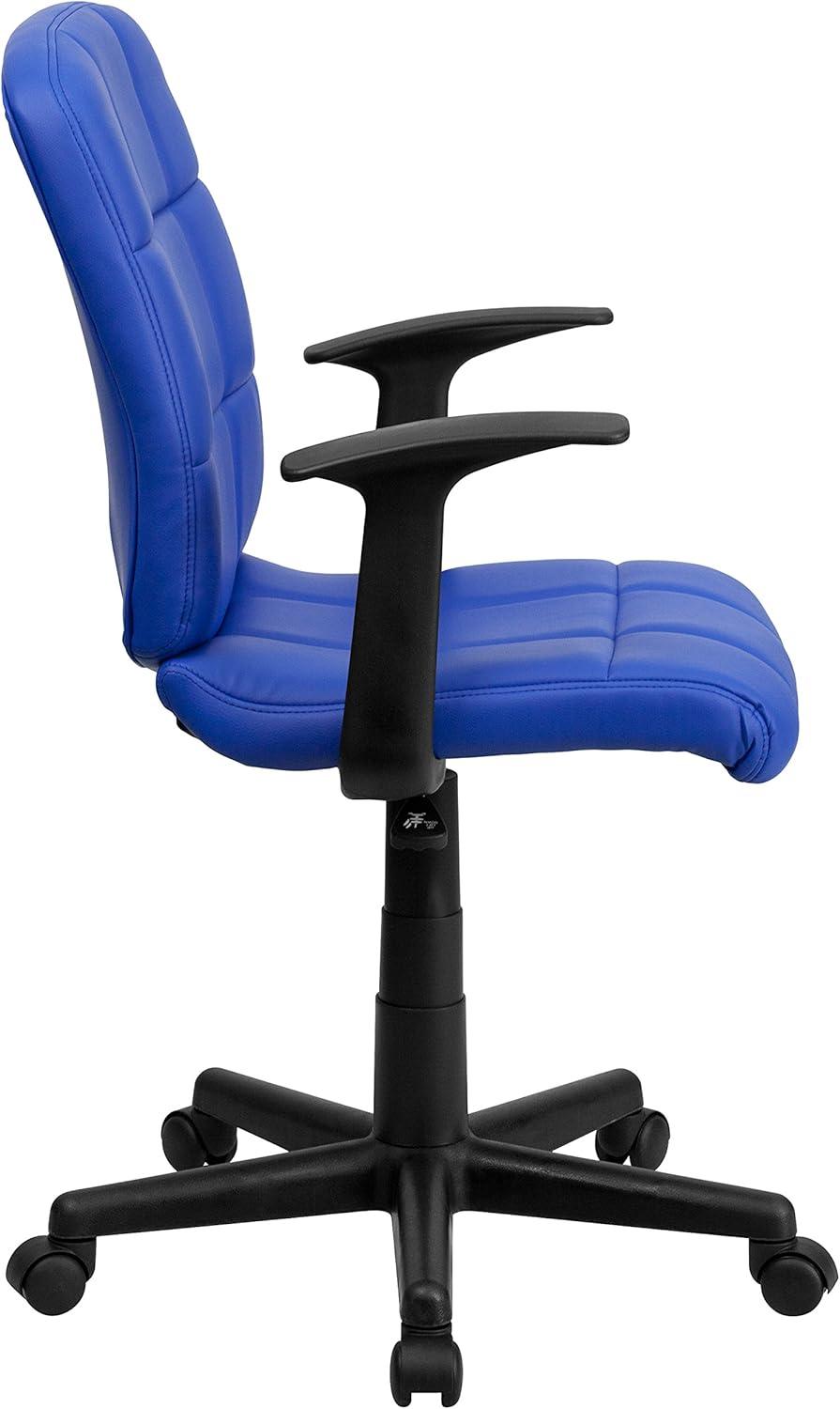 ColorLife Bonavant Mid-Back Quilted Vinyl Swivel Task Office Chair
