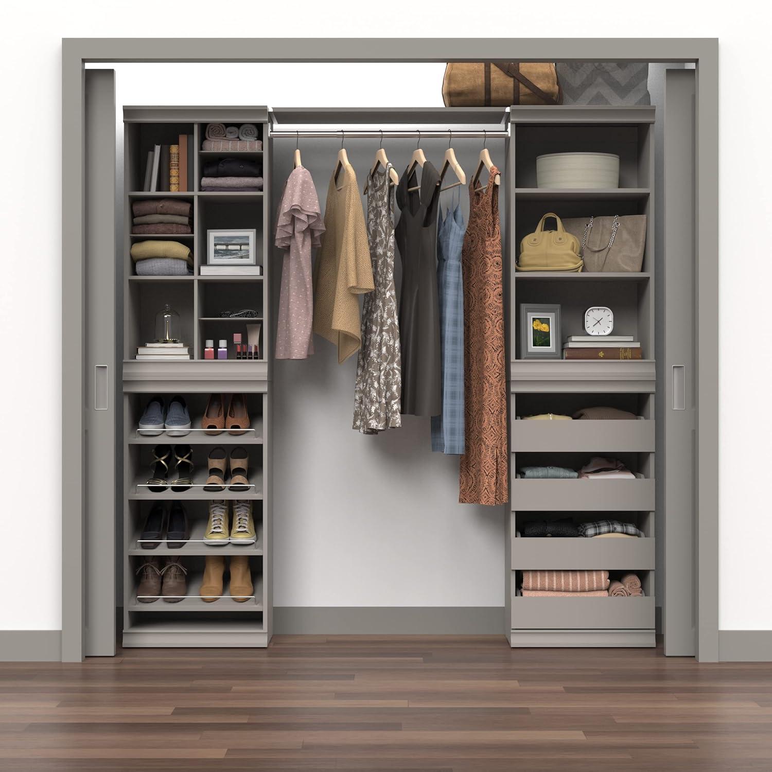 Modular Storage 21.38" W Shoe Shelf Unit with 4 Shelves