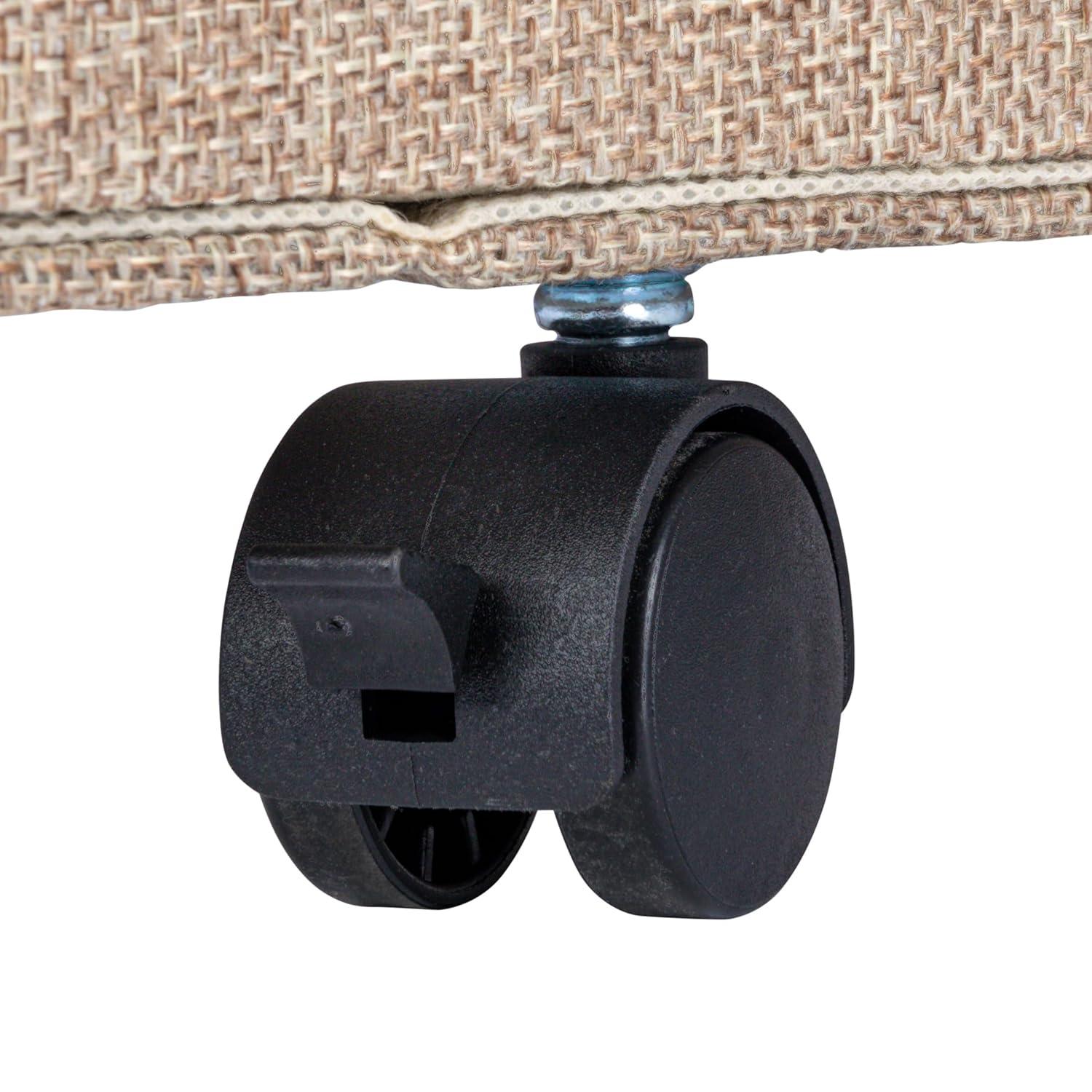 Household Essentials Rolling Laundry Hamper with Handles