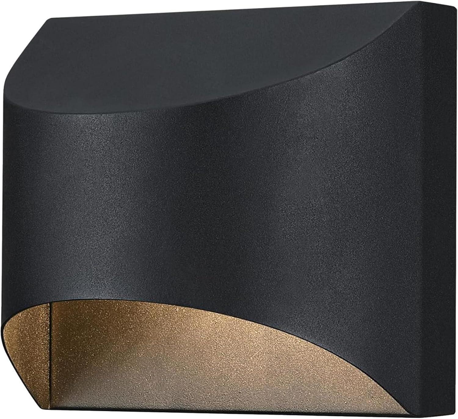 Westinghouse Lighting 6122800 Nardella Dimmable LED Outdoor Wall Fixture, Textured Black Finis