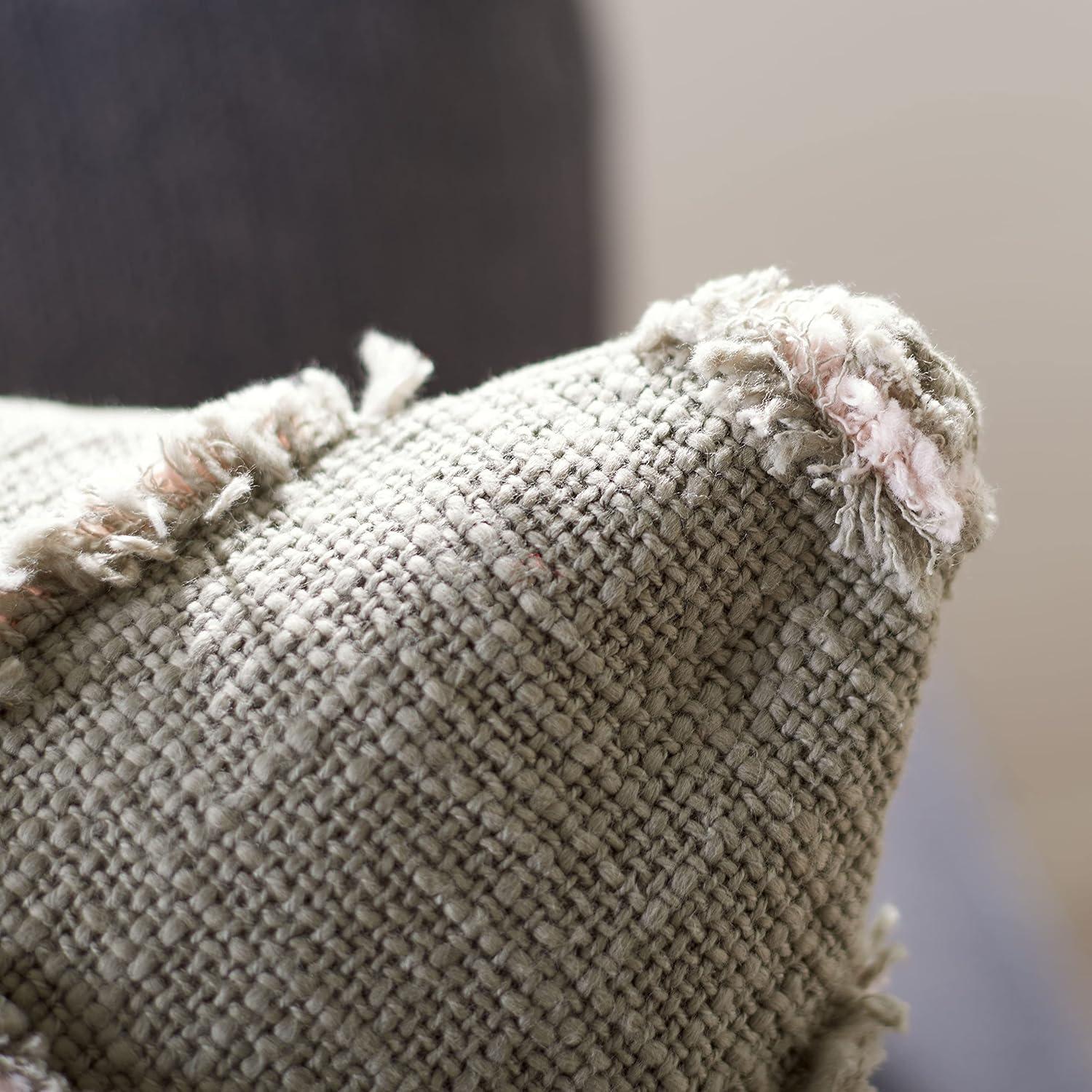 Safavieh Ashlin Fringed Cotton Throw Pillow