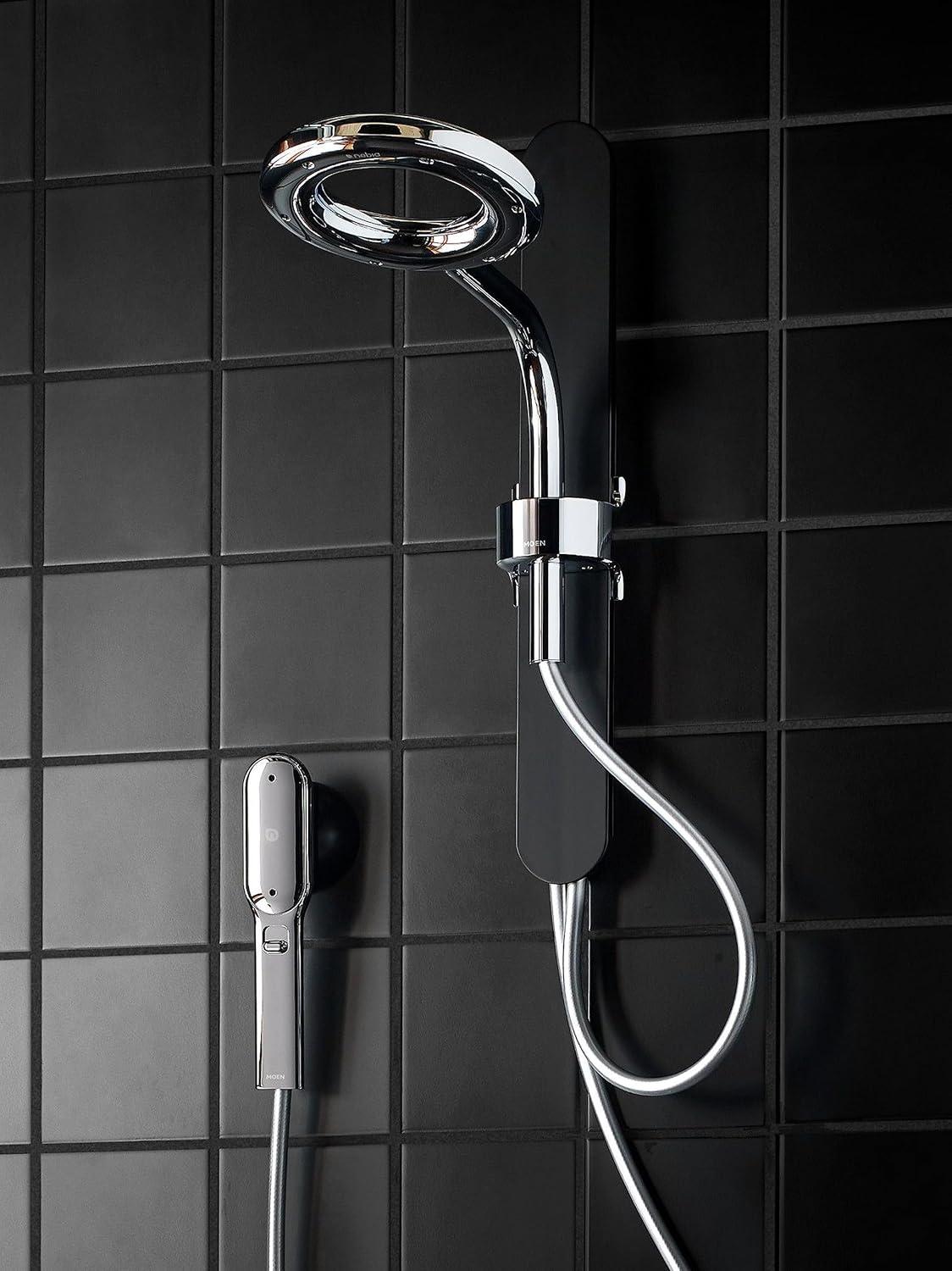 Moen N207C0Bl Matte Black Two-Function 7.9" Diameter Head Standard With Handshower