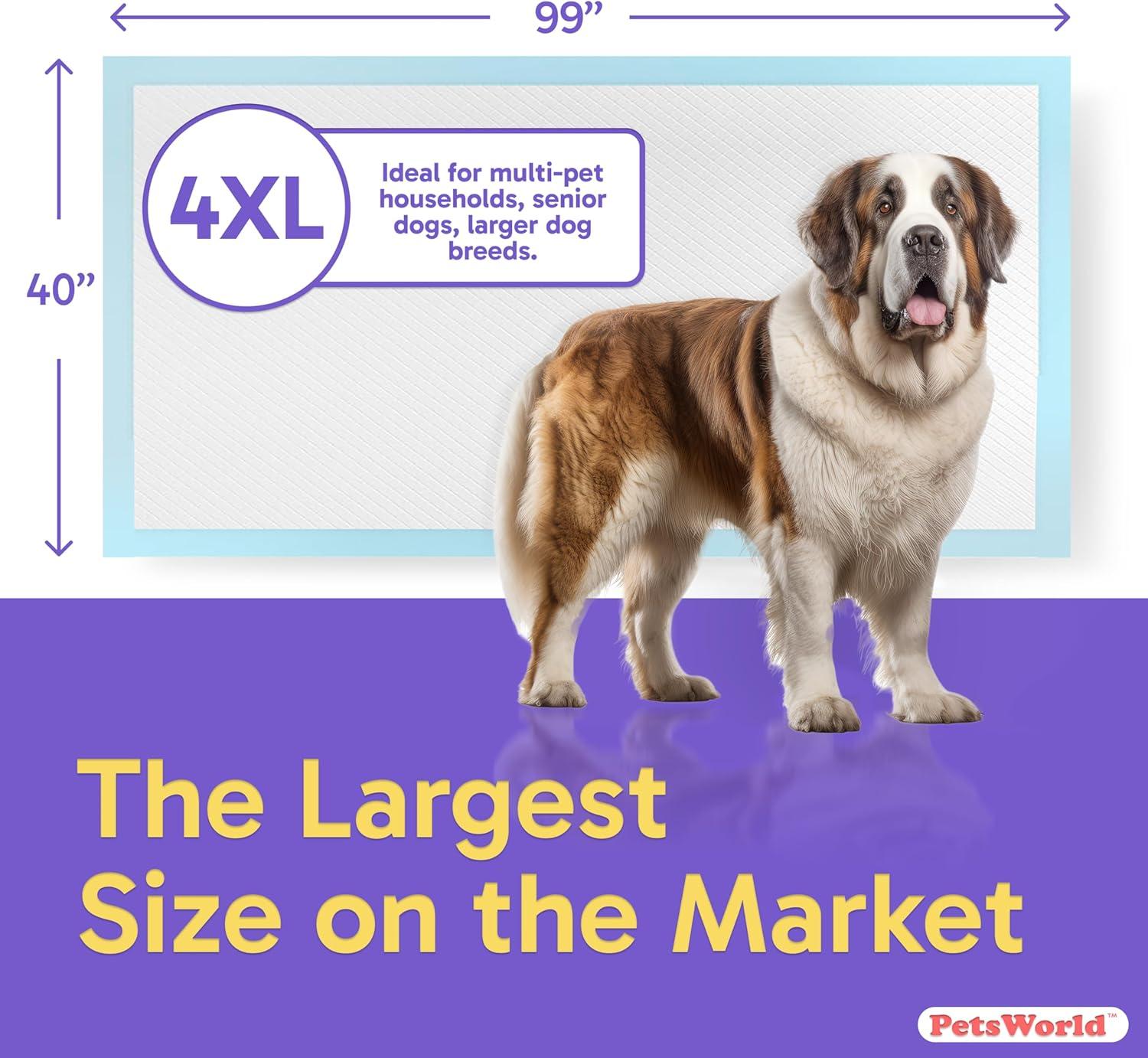 Gigantic Blue Dog Pee Pads with Adhesive Backing