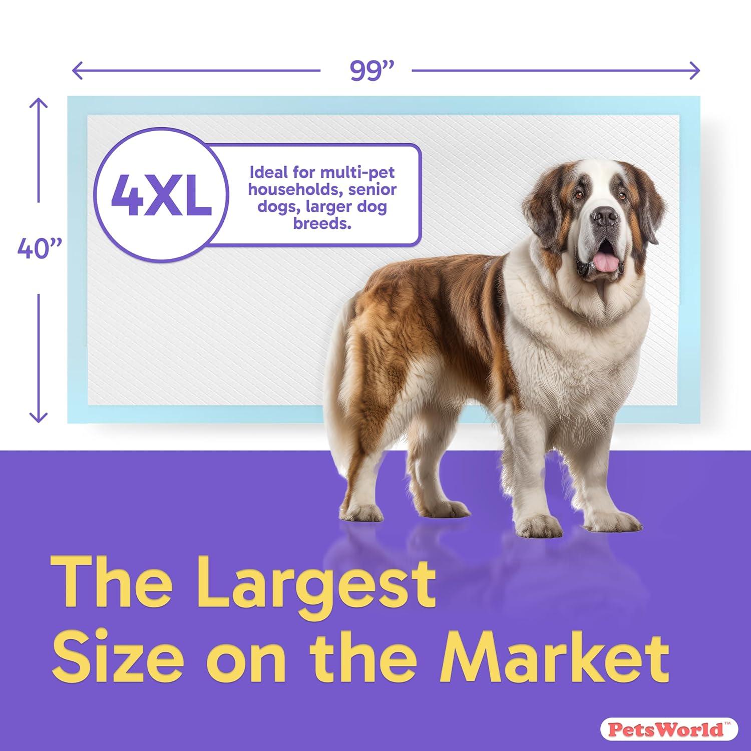 Gigantic Blue Dog Pee Pads with Adhesive Backing