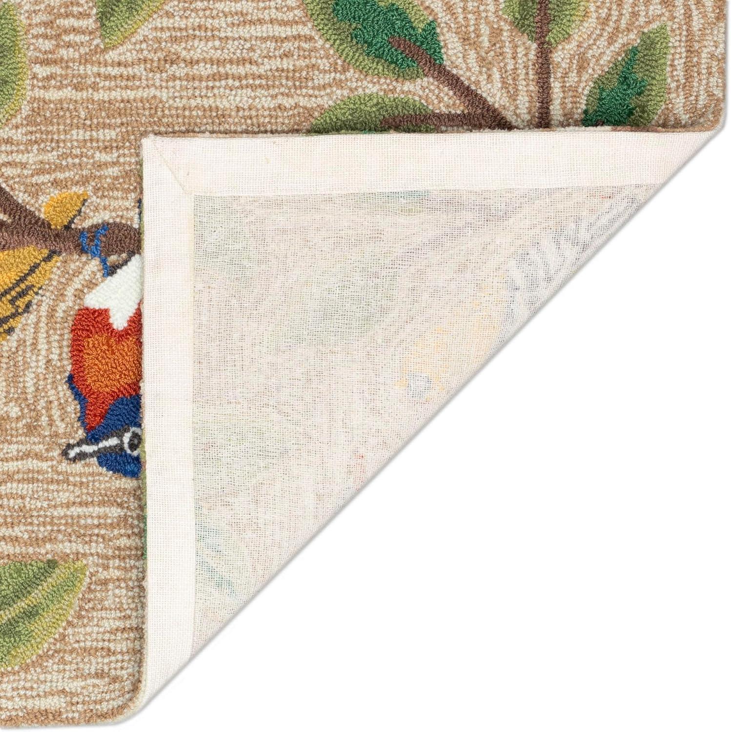 Liora Manne Frontporch Birds Indoor/Outdoor Rug Neutral 2'6" x 4'