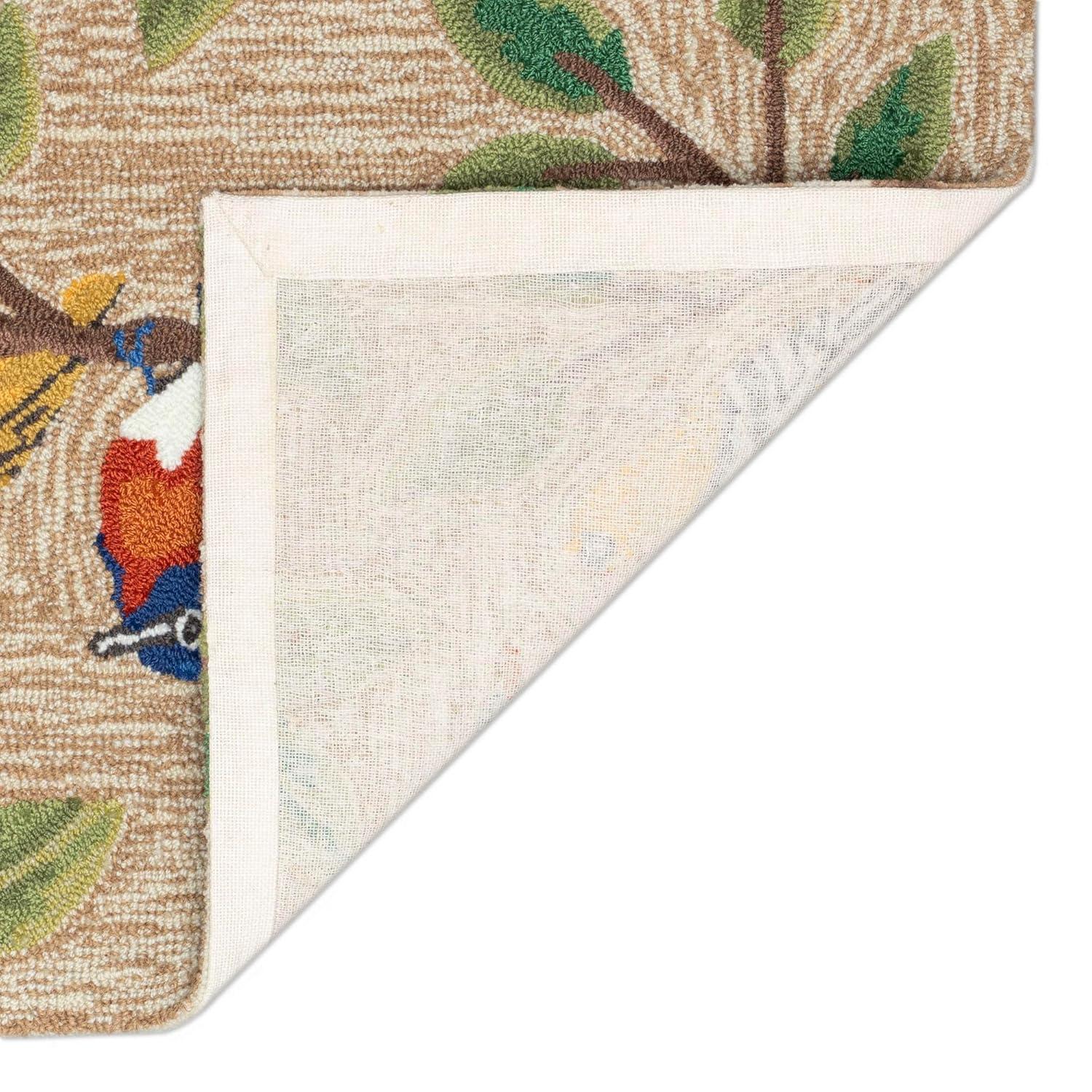 Liora Manne Frontporch Birds Indoor/Outdoor Rug Neutral 2'6" x 4'