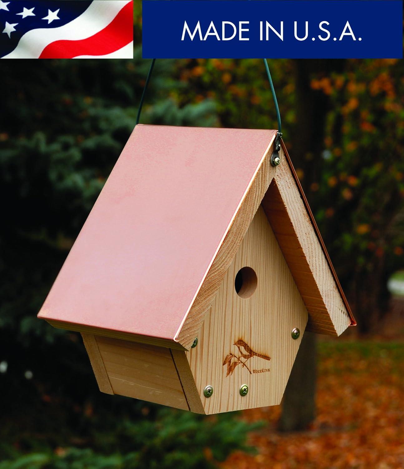 Coppertop Hanging Wild Bird House