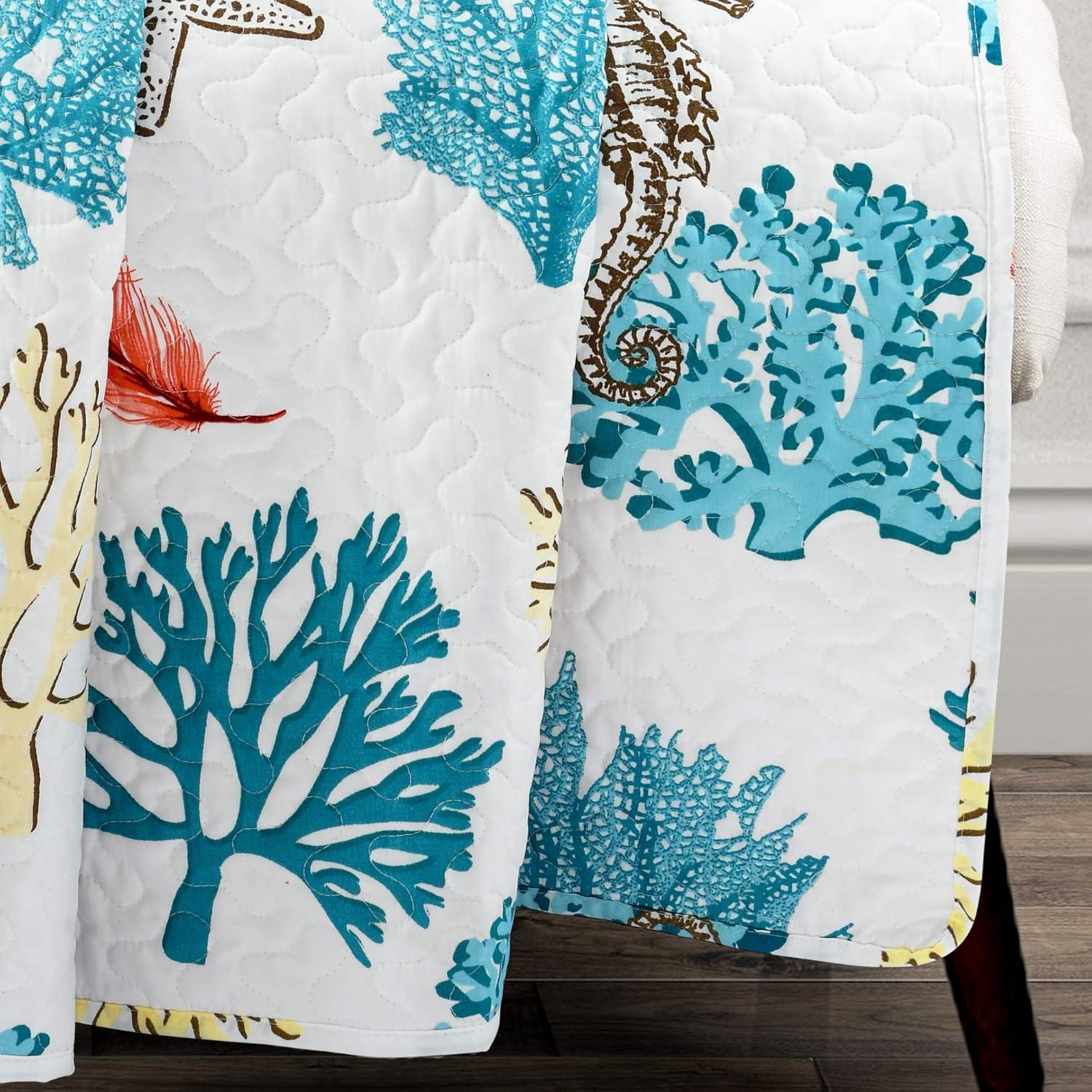Lush Decor Coastal Reef Feather Reef Throw