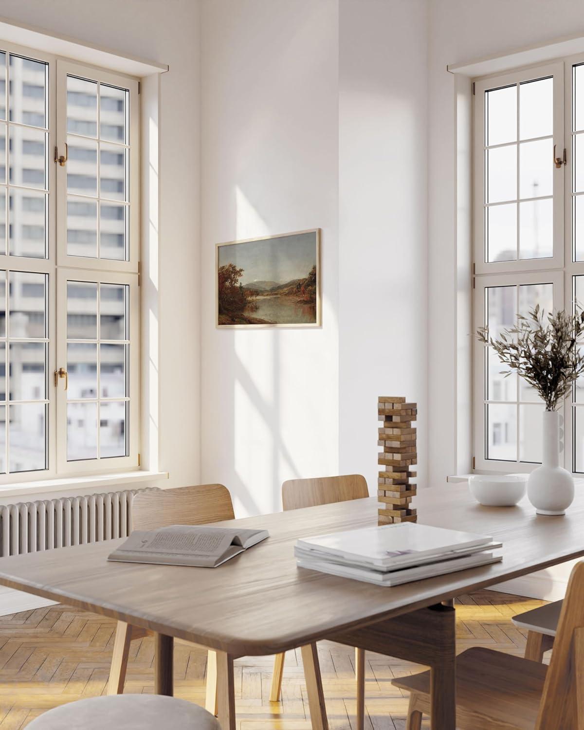 HAUS AND HUES Vintage French Landscape Art – Country Decor, Modern Farmhouse Wall Art, and Rustic Paintings for Home Decoration (Unframed 8x10)