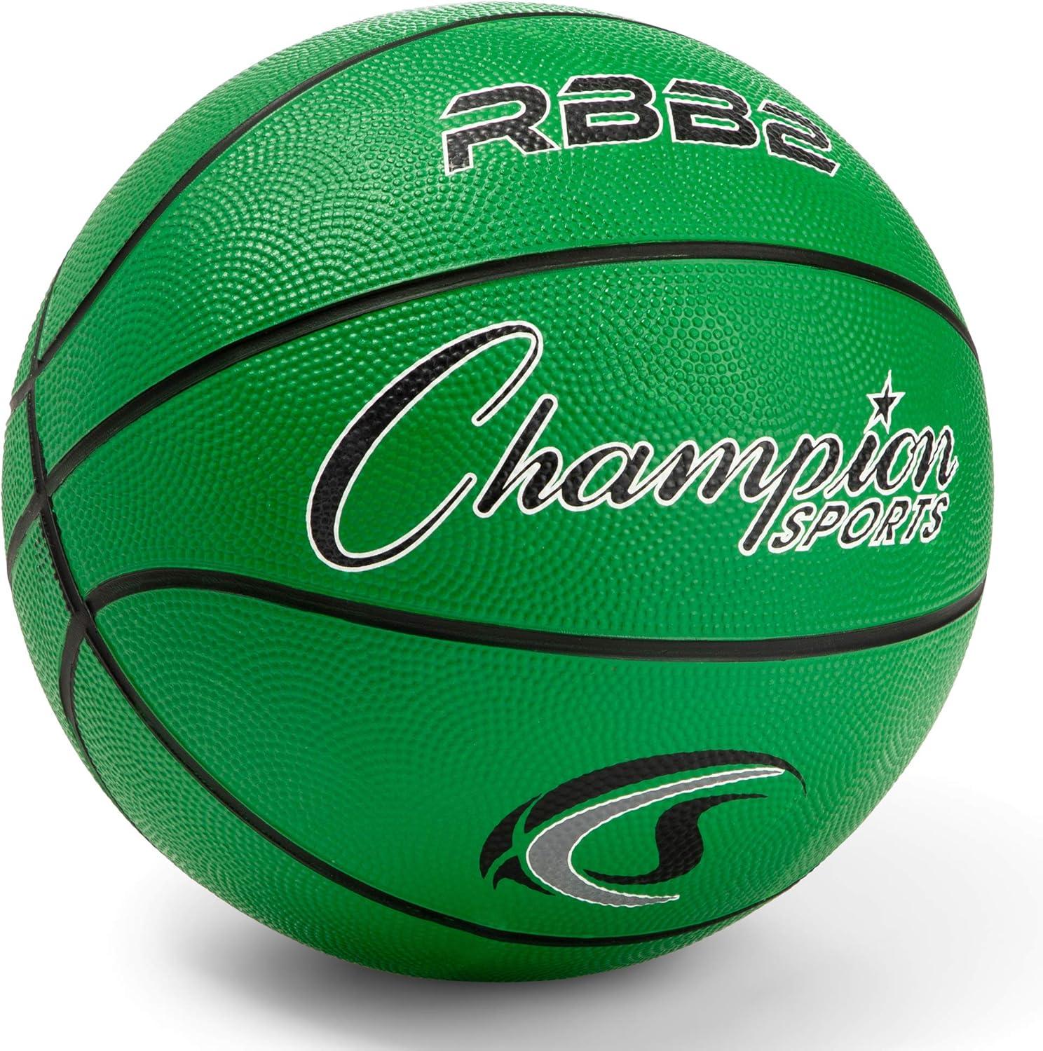 Champion Sports Junior Rubber Basketball Green