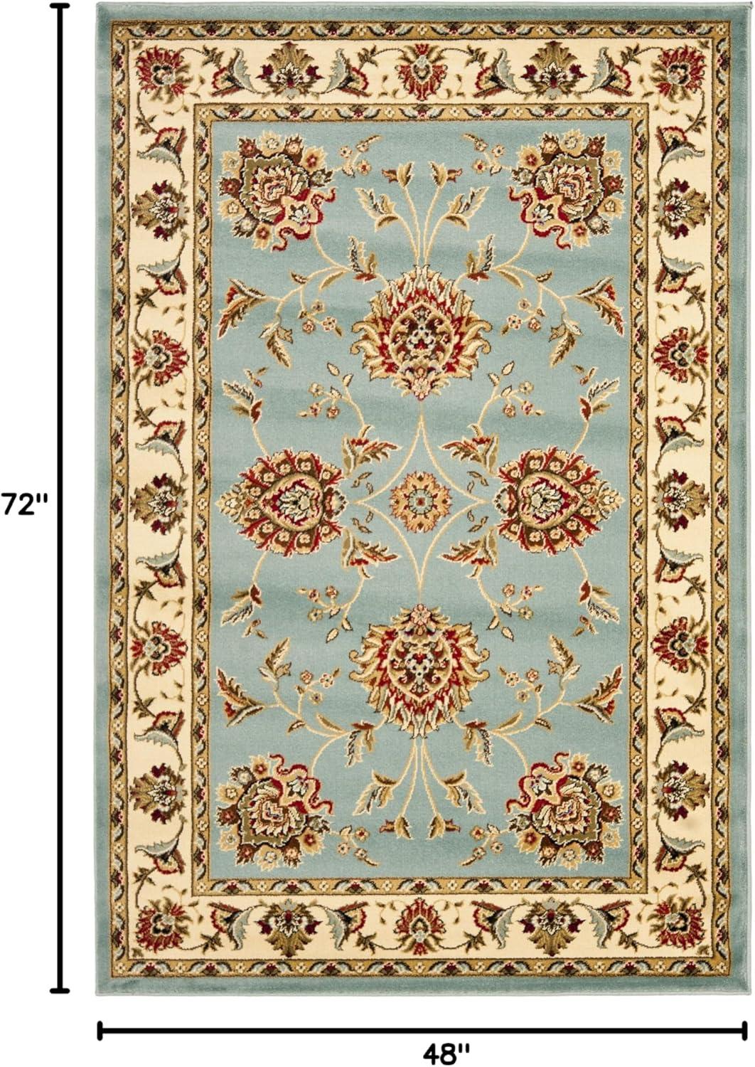 Lyndhurst LNH555 Power Loomed Area Rug - Blue/Ivory - 4'x6' - Safavieh.