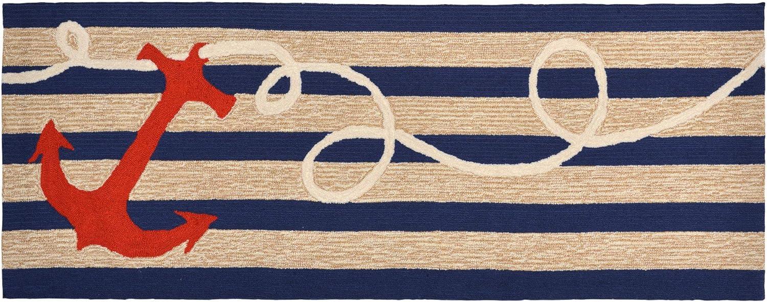 Anchor Hand Tufted Indoor Outdoor Rug