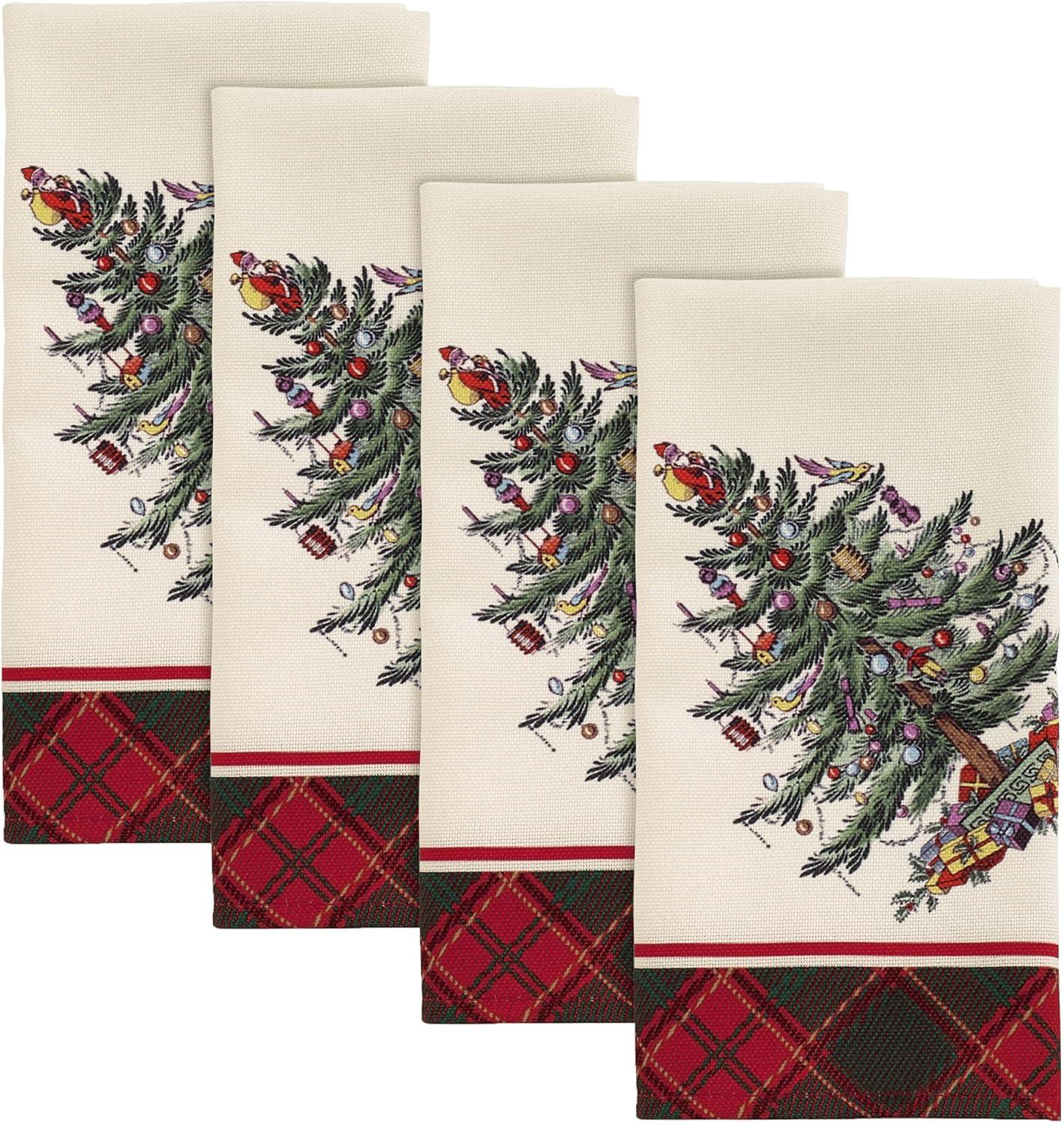 Christmas Tree Tartan Napkins