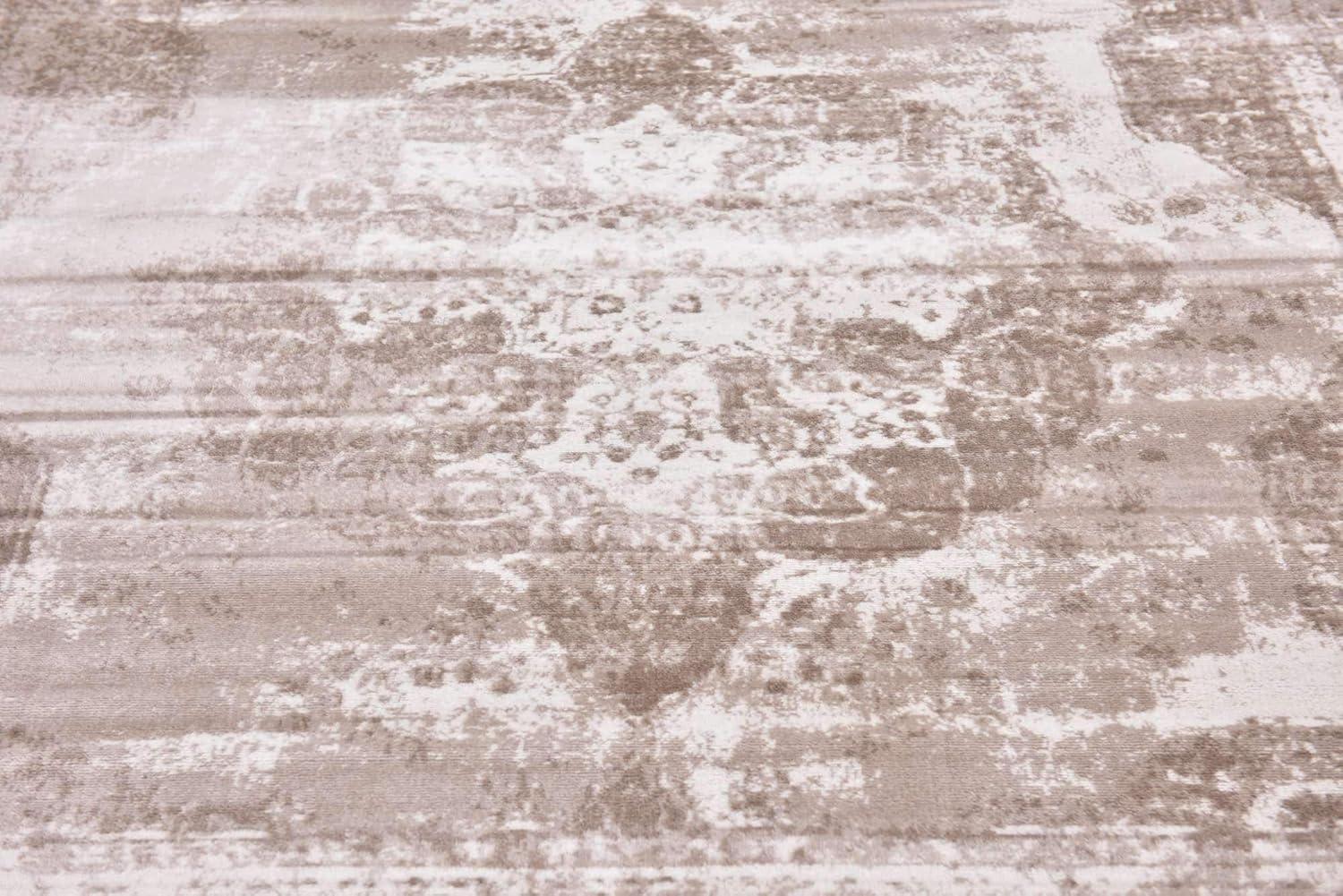 Unique Loom 8' 0 x 8' 0 Sofia Salle Garnier Beige Area Rug
