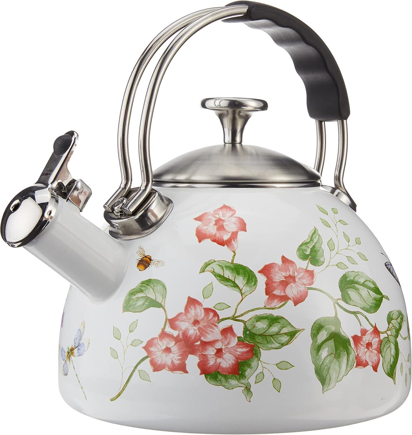 Lenox Butterfly Meadow Tea Kettle, Floral