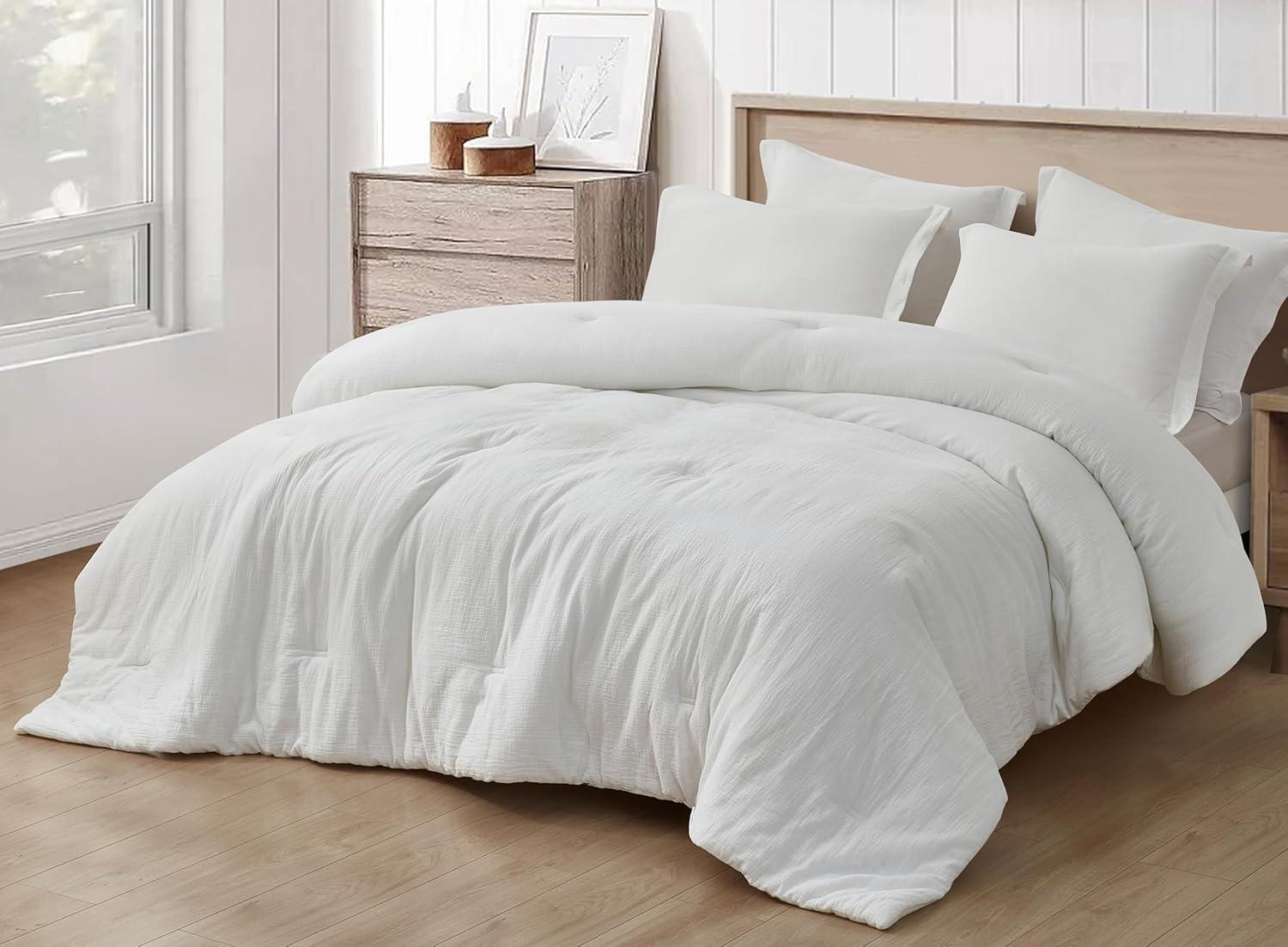 Chezmoi Collection Breeze Cotton Gauze Comforter Bedding Set
