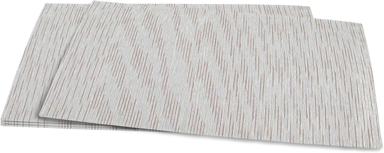 Saro Lifestyle Fused Placemat (Set of 4), 14"x20", Silver