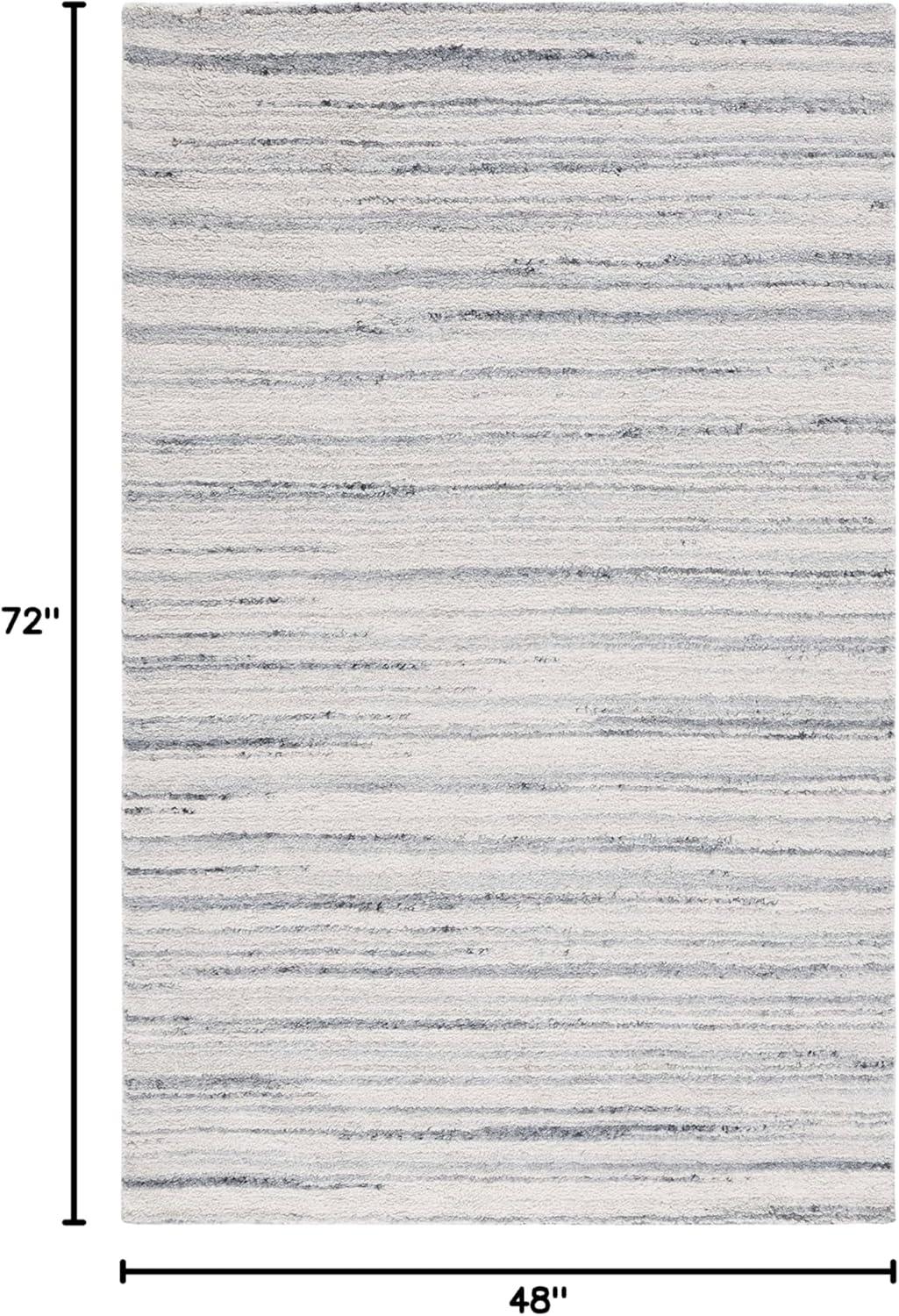 Casablanca CSB792 Hand Woven Indoor Accent Rug - Grey/Ivory - 4'x6' - Safavieh