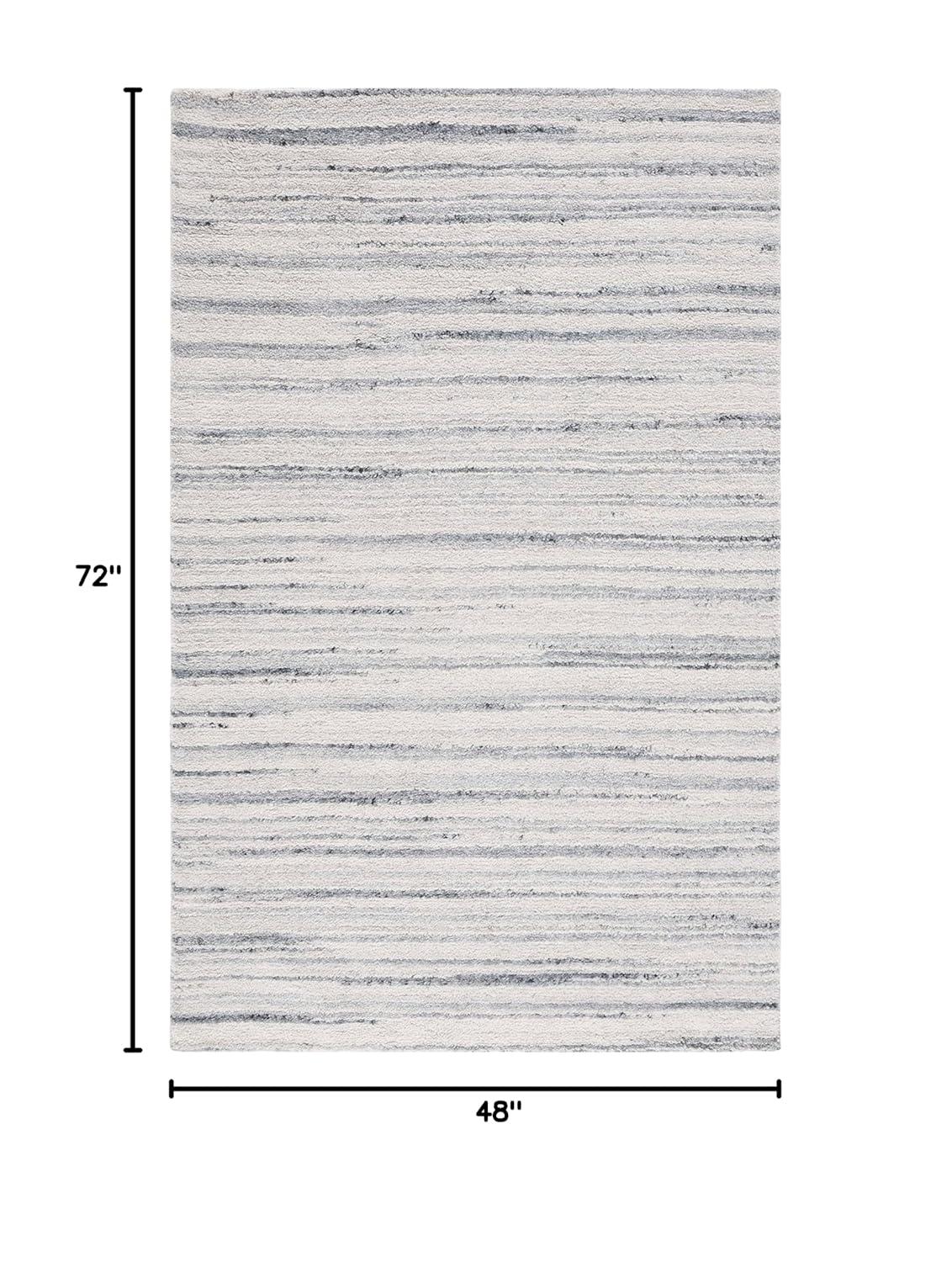 Casablanca CSB792 Hand Woven Indoor Accent Rug - Grey/Ivory - 4'x6' - Safavieh