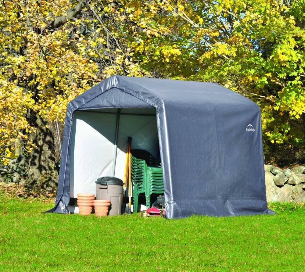 ShelterLogic ShelterLogic Shed-in-a-Box 8 x 8 x 8 ft Peak Gray